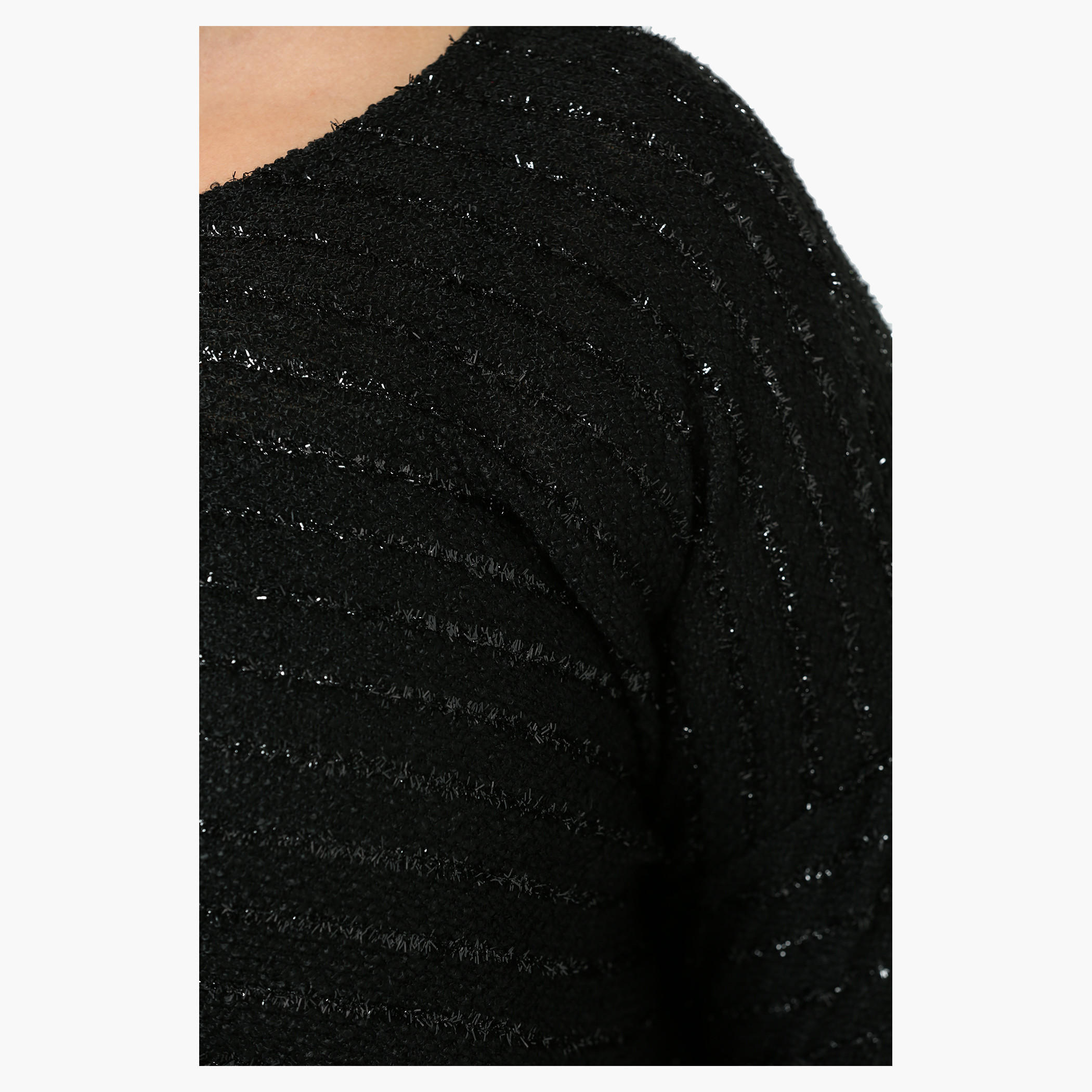Plus Size Full-sleeved Lurex Striped Sweater-women-winterwear-cardigansandjumpers-cardigans-image-4