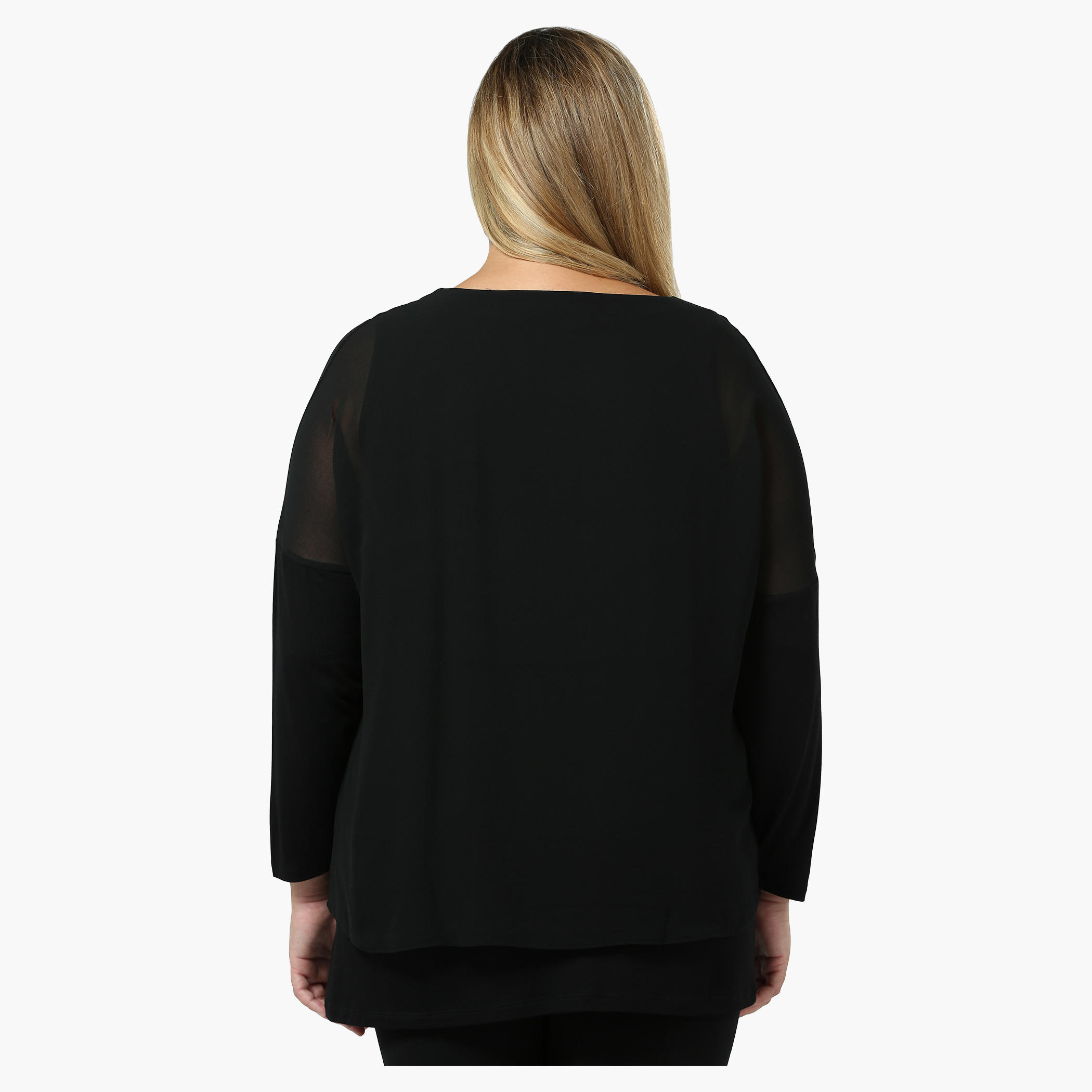 Plus Size Embellished Double-layered Top-women-clothing-shirtsandblouses-blouses-image-4
