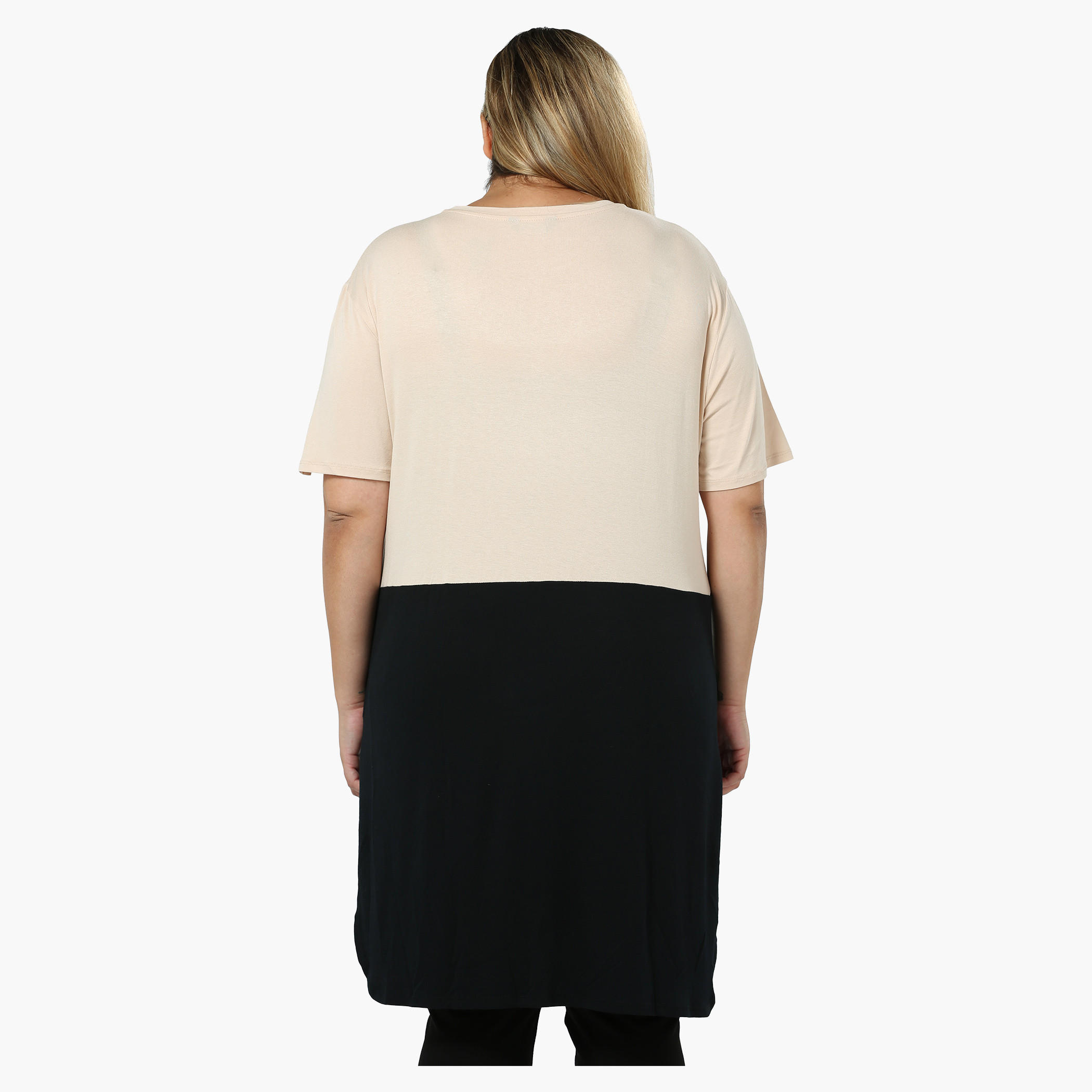Plus Size Short-sleeved T-shirt with Placement Print-women-clothing-tshirts-image-4