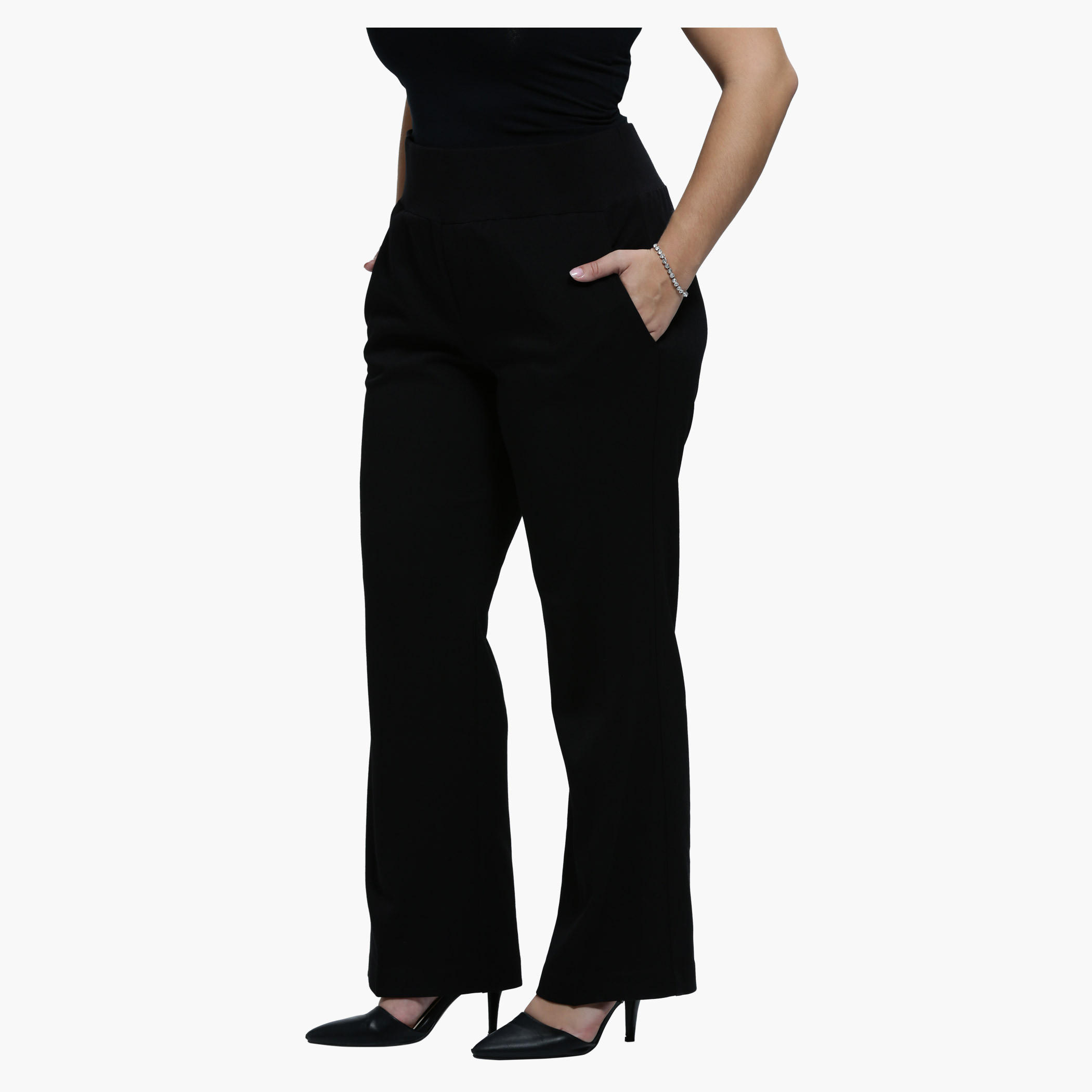 Plus Size Straight Leg Pants in Slim Fit-women-clothing-bottoms-trousers-image-3