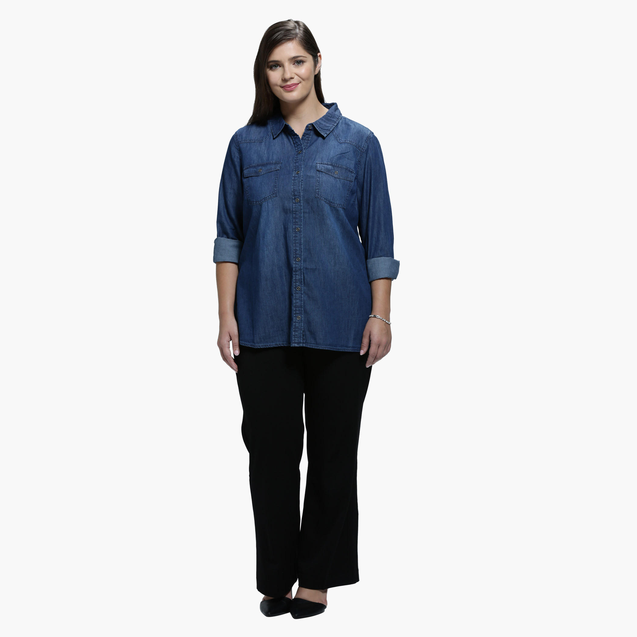 Plus Size Straight Leg Pants in Slim Fit-women-clothing-bottoms-trousers-image-5