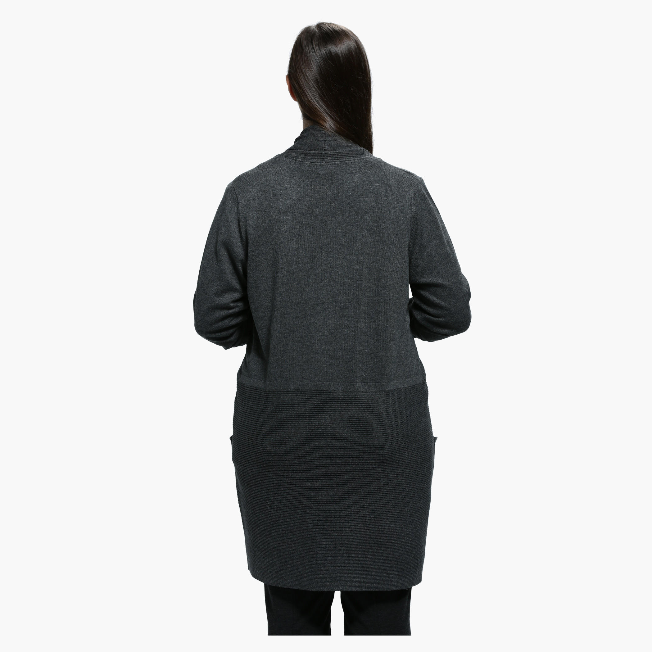 Plus Size Pocket Cardigan in Long Sleeves-women-winterwear-cardigansandjumpers-cardigans-image-7