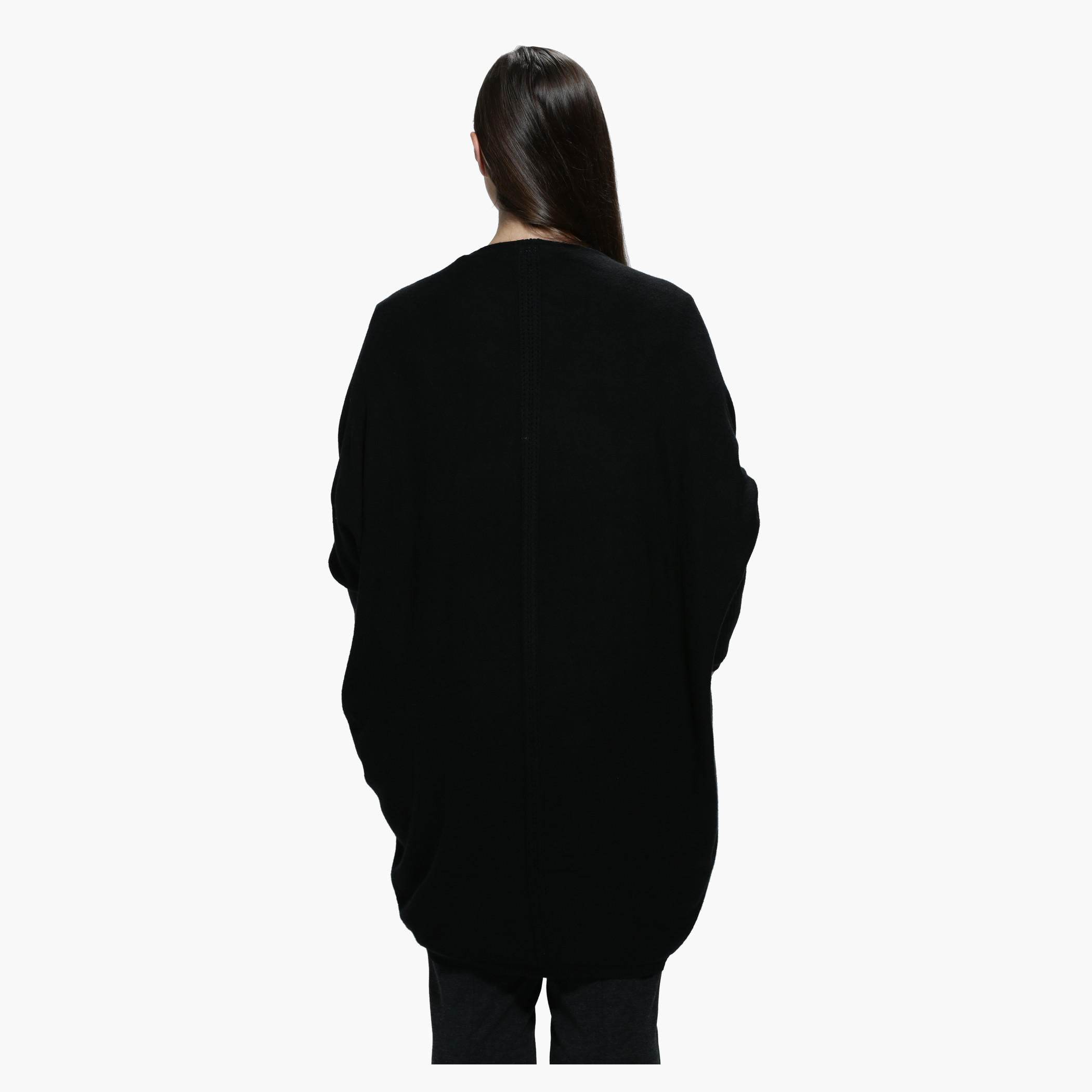 Plus Size Cardigan with Side Pockets and Long Sleeves-women-winterwear-cardigansandjumpers-cardigans-image-2