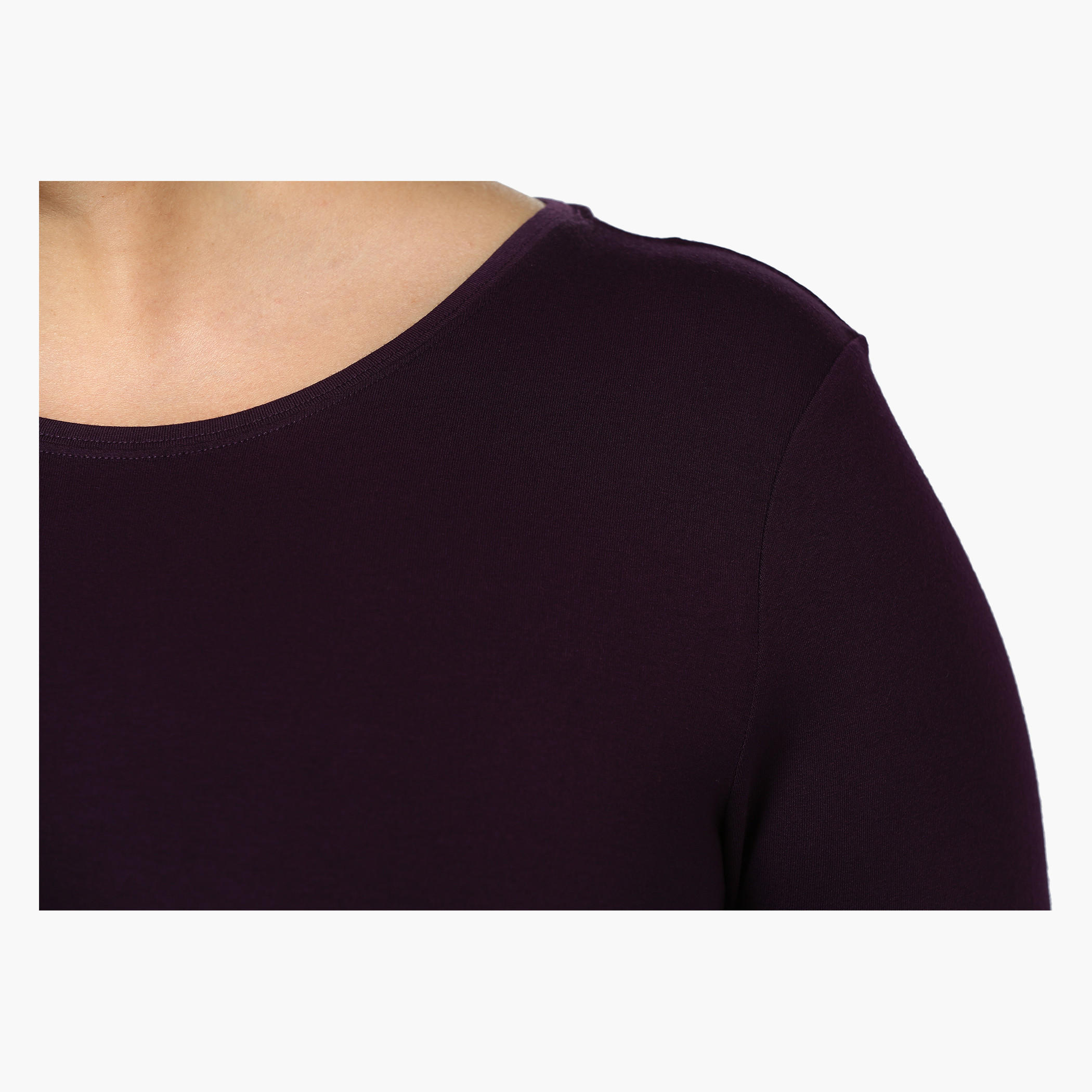 Plus Size Full-sleeved Knit T-shirt-women-clothing-tshirts-image-4