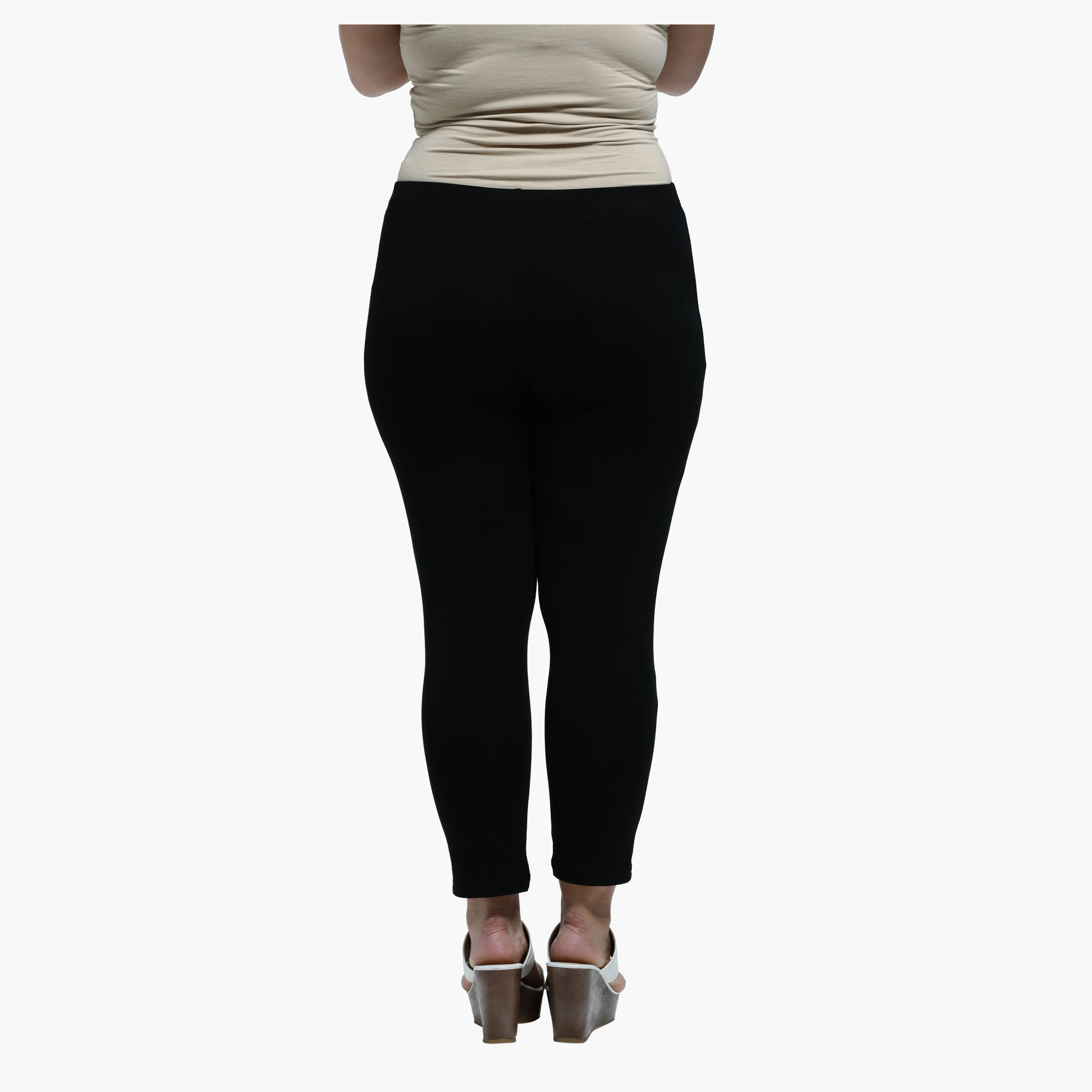 Plus Size Cropped Leggings with Elastic Waist-women-clothing-bottoms-leggings-image-2