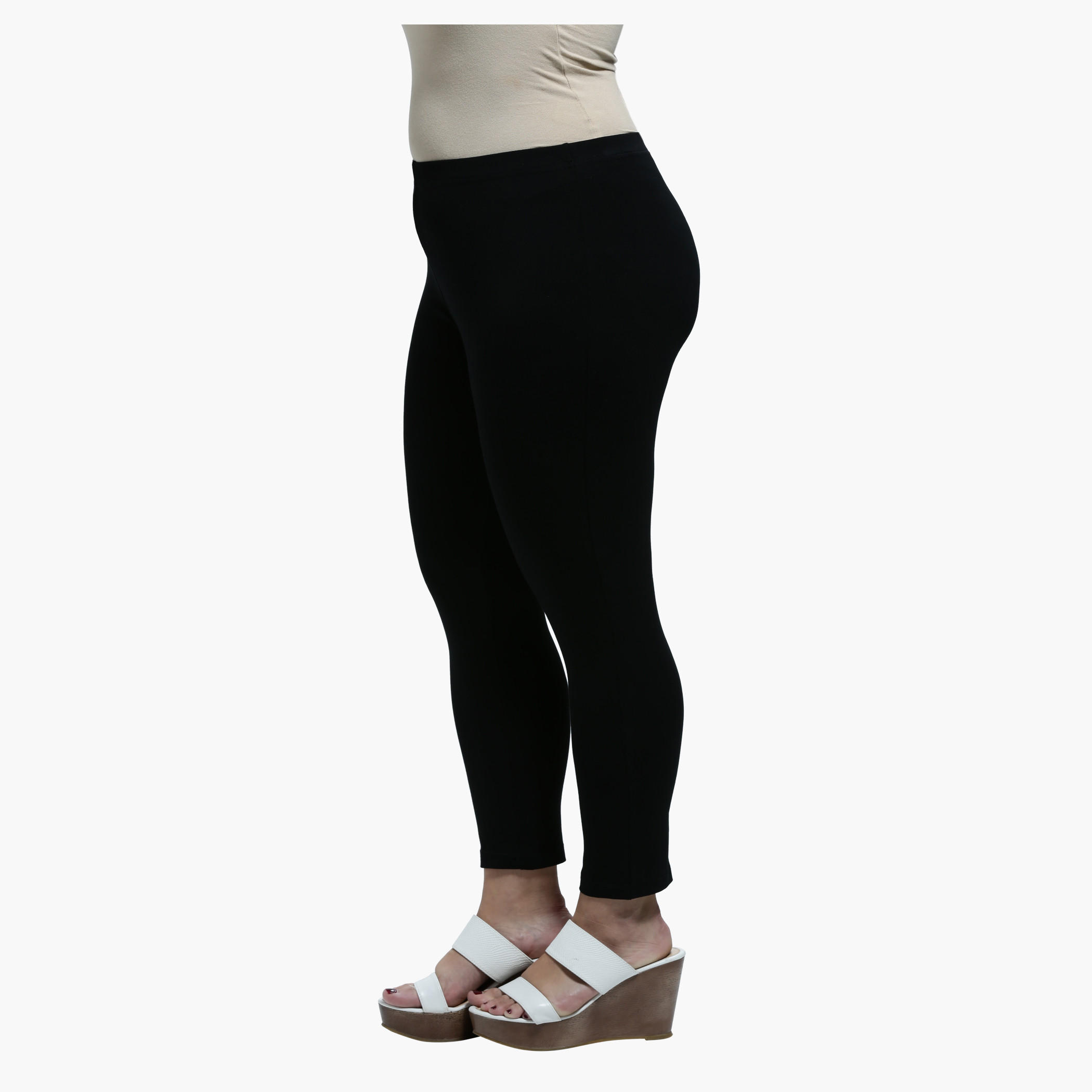 Plus Size Cropped Leggings with Elastic Waist-women-clothing-bottoms-leggings-image-3