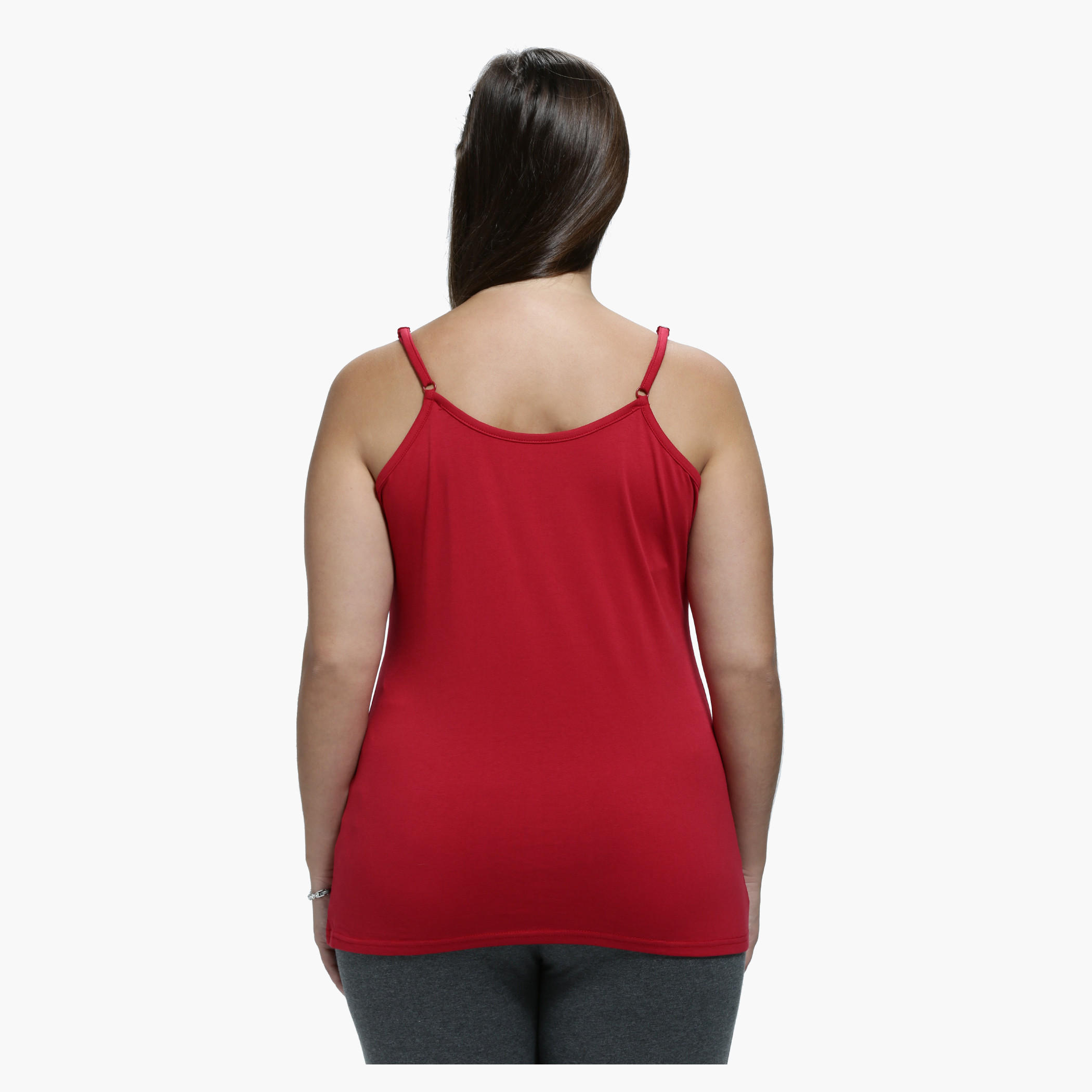 Plus Size Spaghetti Top with Adjustable Straps-women-clothing-lingerie-camisoles-image-2