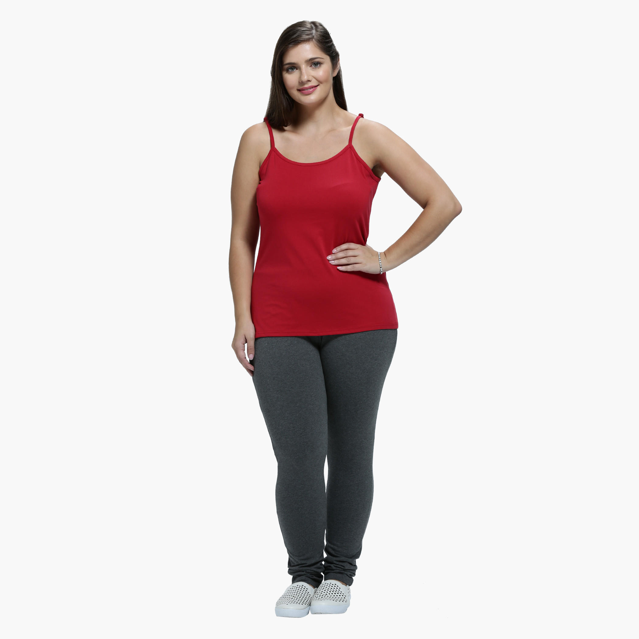 Plus Size Spaghetti Top with Adjustable Straps-women-clothing-lingerie-camisoles-image-5