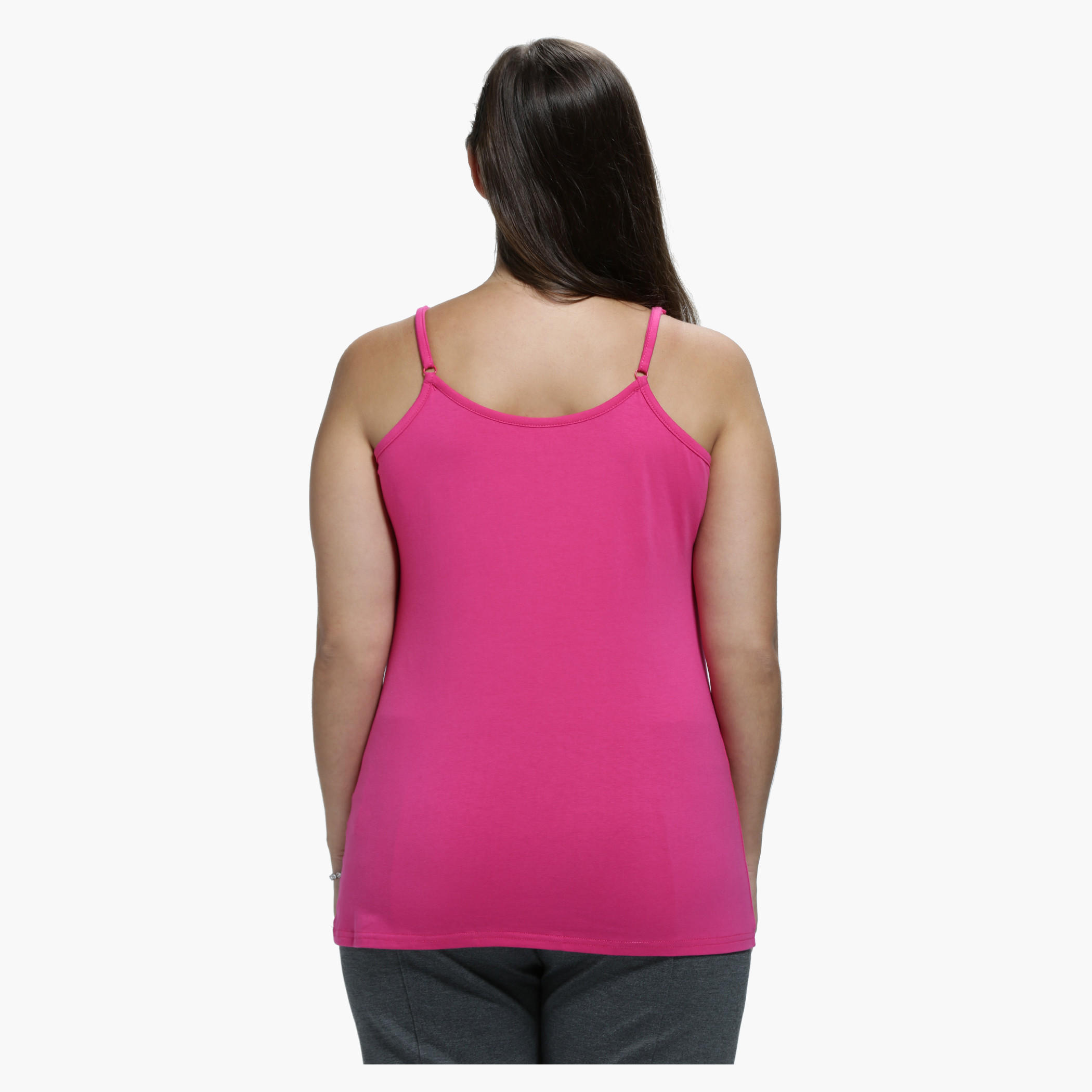 Plus Size Spaghetti Top with Adjustable Straps-women-clothing-lingerie-camisoles-image-2