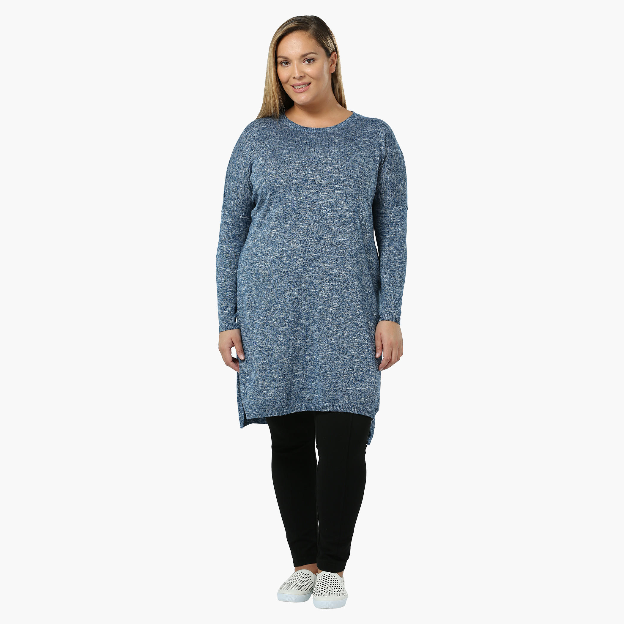 Plus Size Full-sleeved Top with High Slits-women-clothing-shirtsandblouses-blouses-image-10