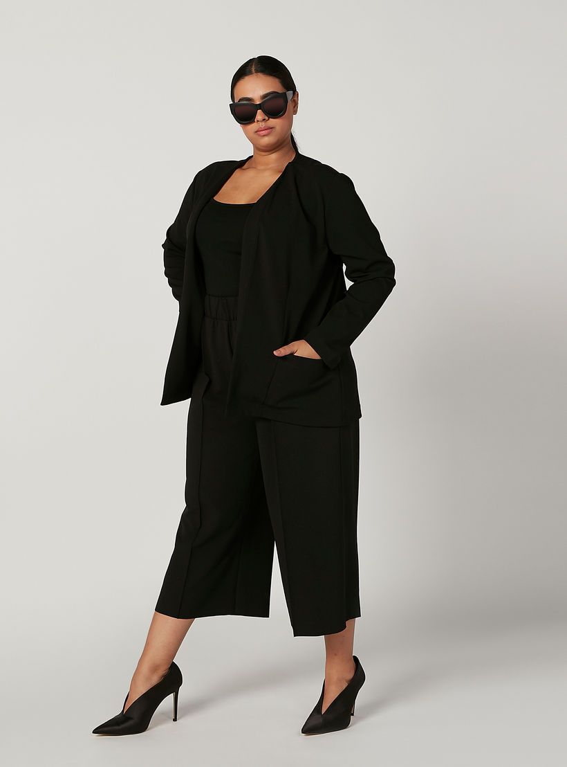 Plus Size Plain Camisole with Scoop Neck and Spaghetti Straps-women-clothing-tshirts-image-2