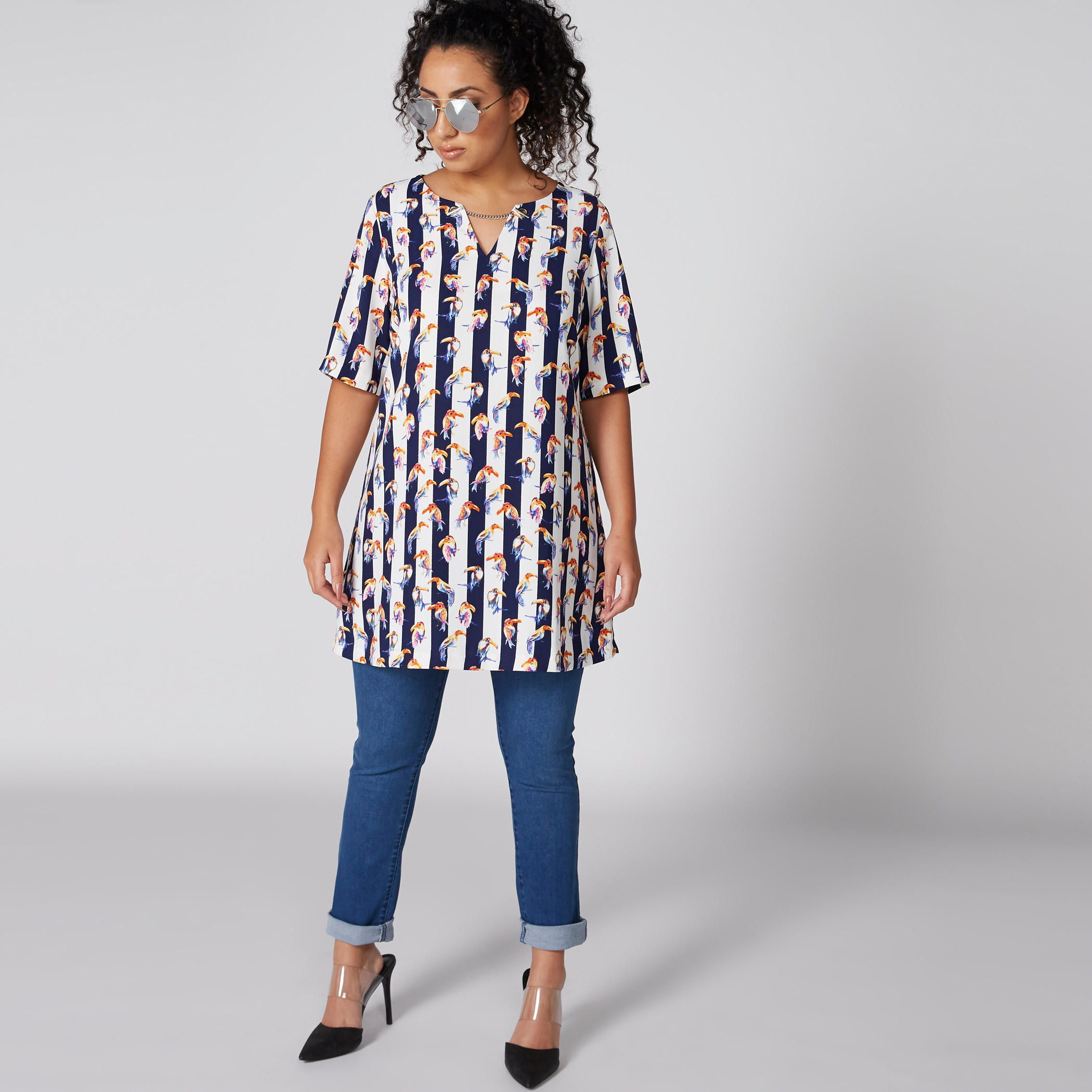 تونيك مقلّم بياقة V وتفاصيل سلسلة-women-clothing-shirtsandblouses-blouses-image-3