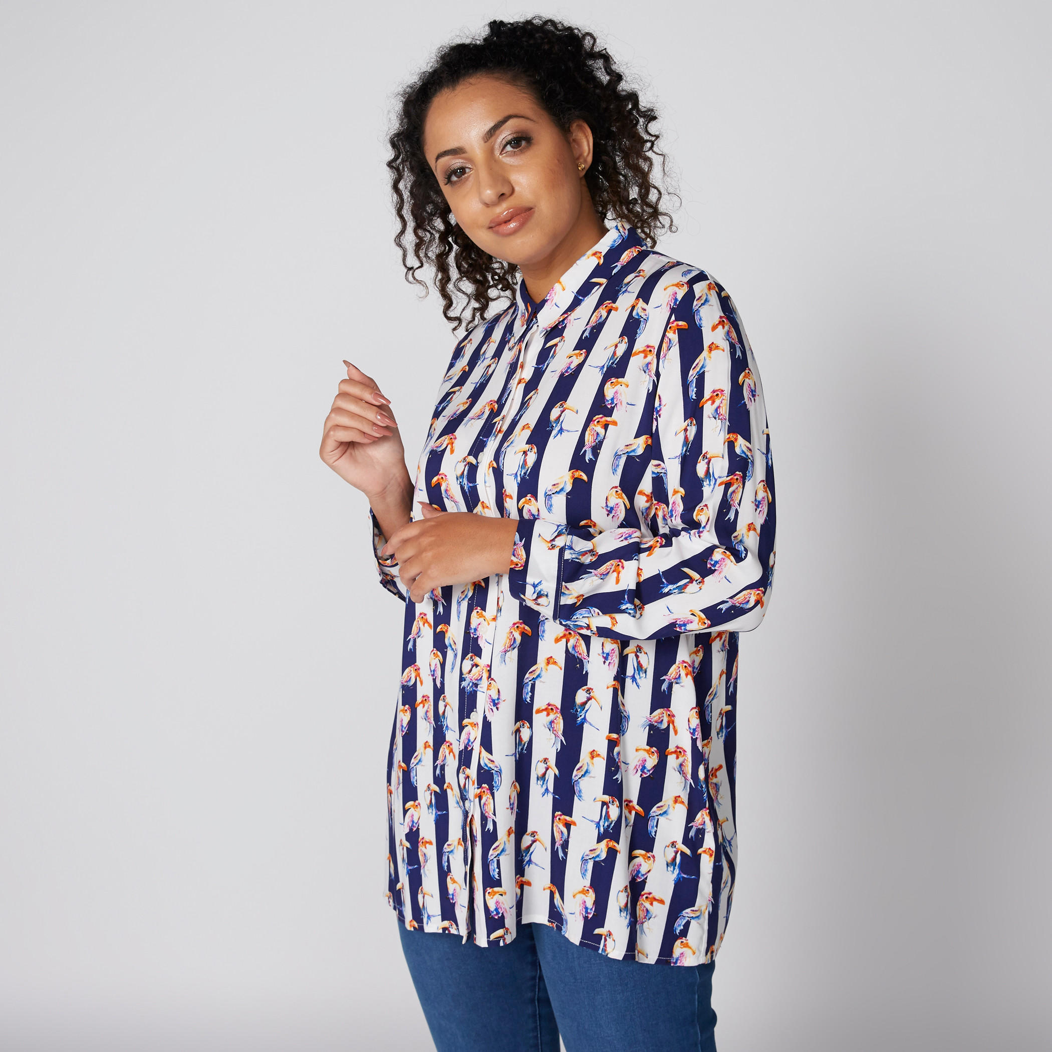 Printed Shirt with Long Sleeves and Complete Placket-women-clothing-shirtsandblouses-blouses-image-3