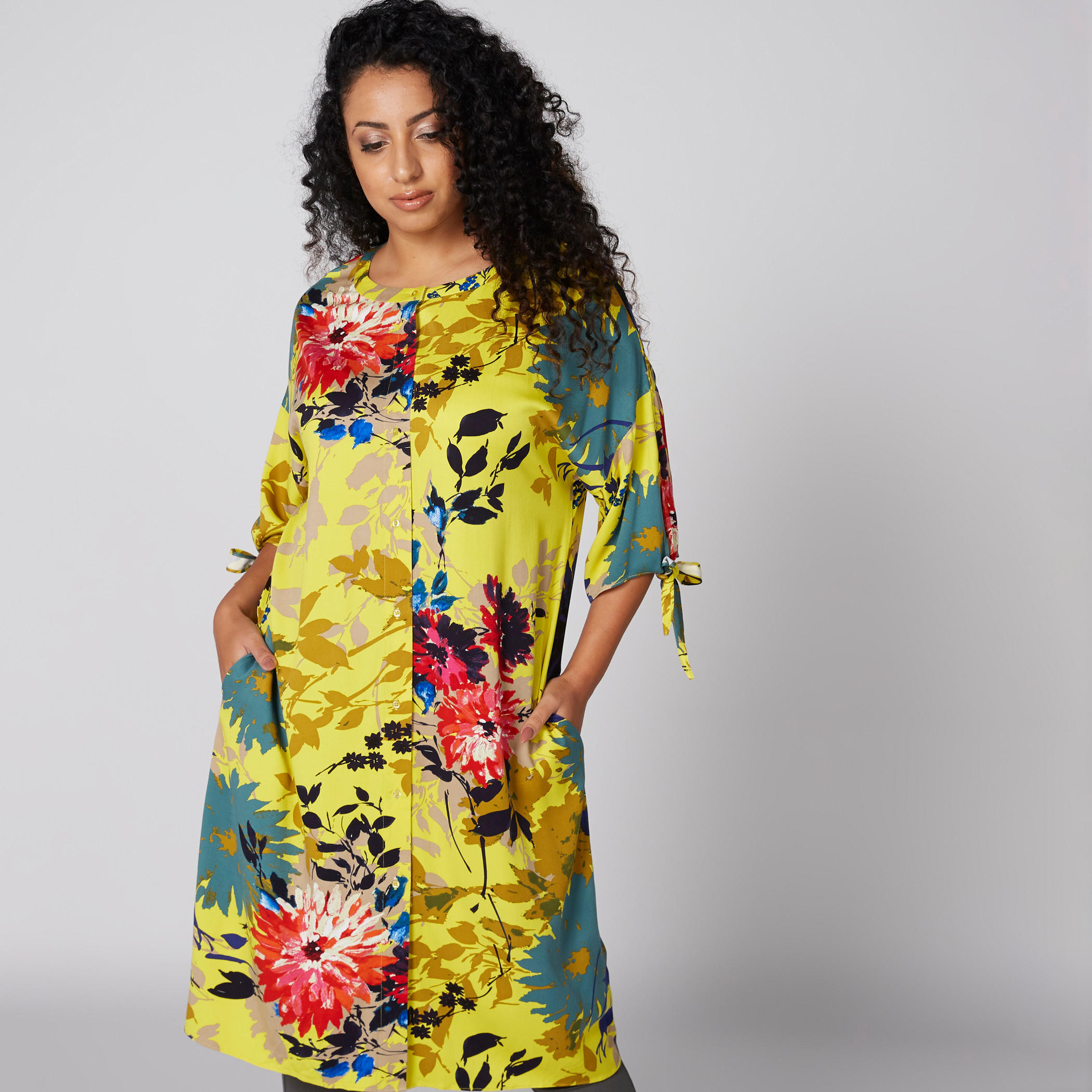 تونيك بأكمام 3/4 وأربطة وجيوب وطبعات أزهار-women-clothing-shirtsandblouses-blouses-image-3