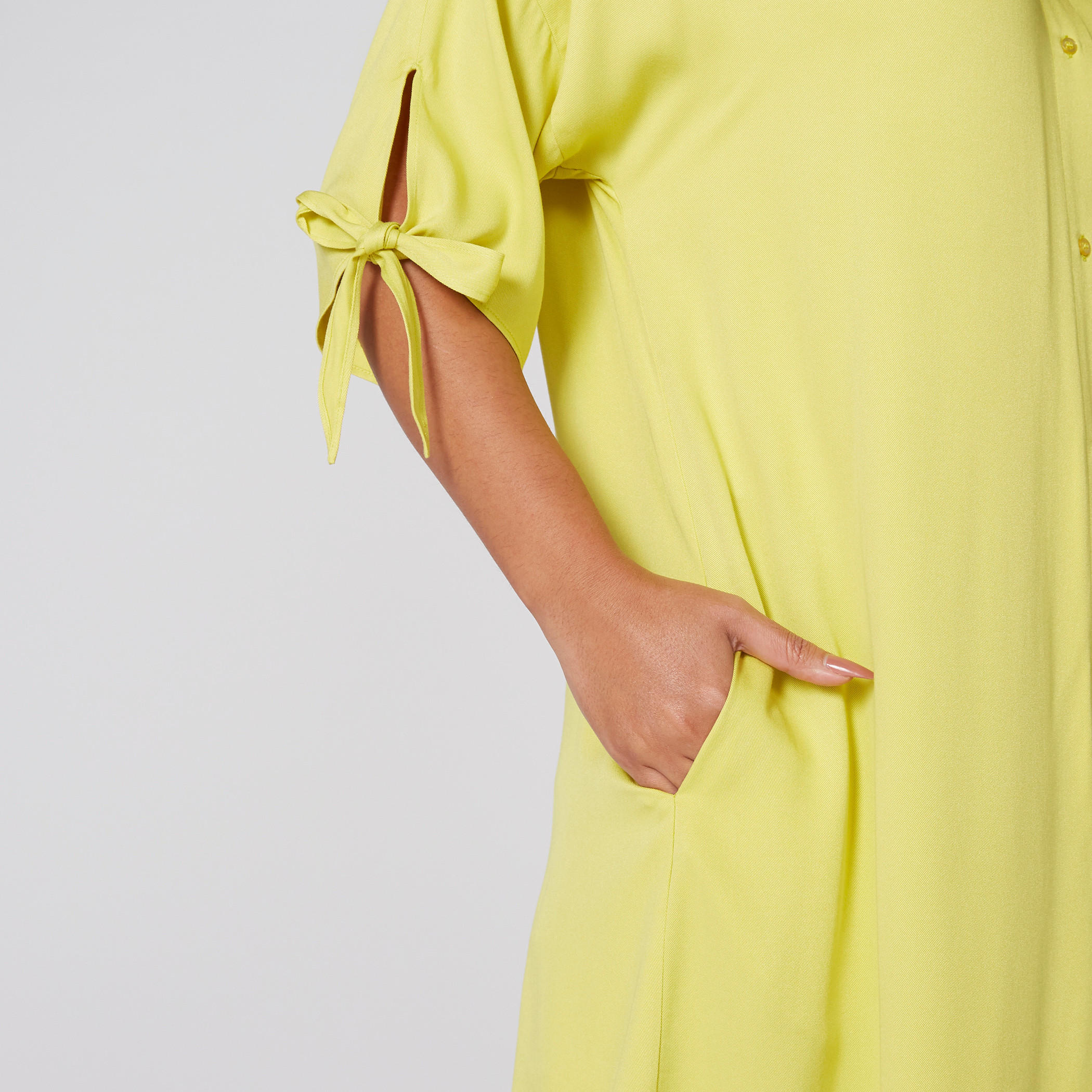 تونيك بياقة مستديرة وأكمام 3/4 وأربطة-women-clothing-shirtsandblouses-blouses-image-4