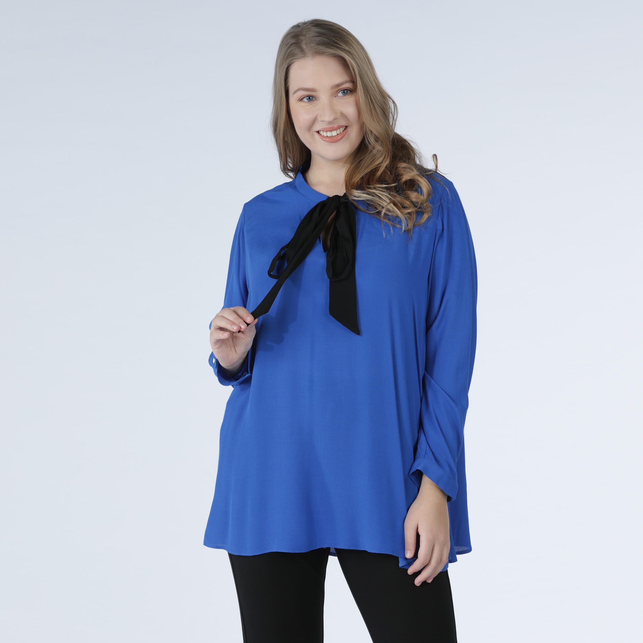 Top with Long Sleeves and Bow Detail-women-clothing-shirtsandblouses-blouses-image-1