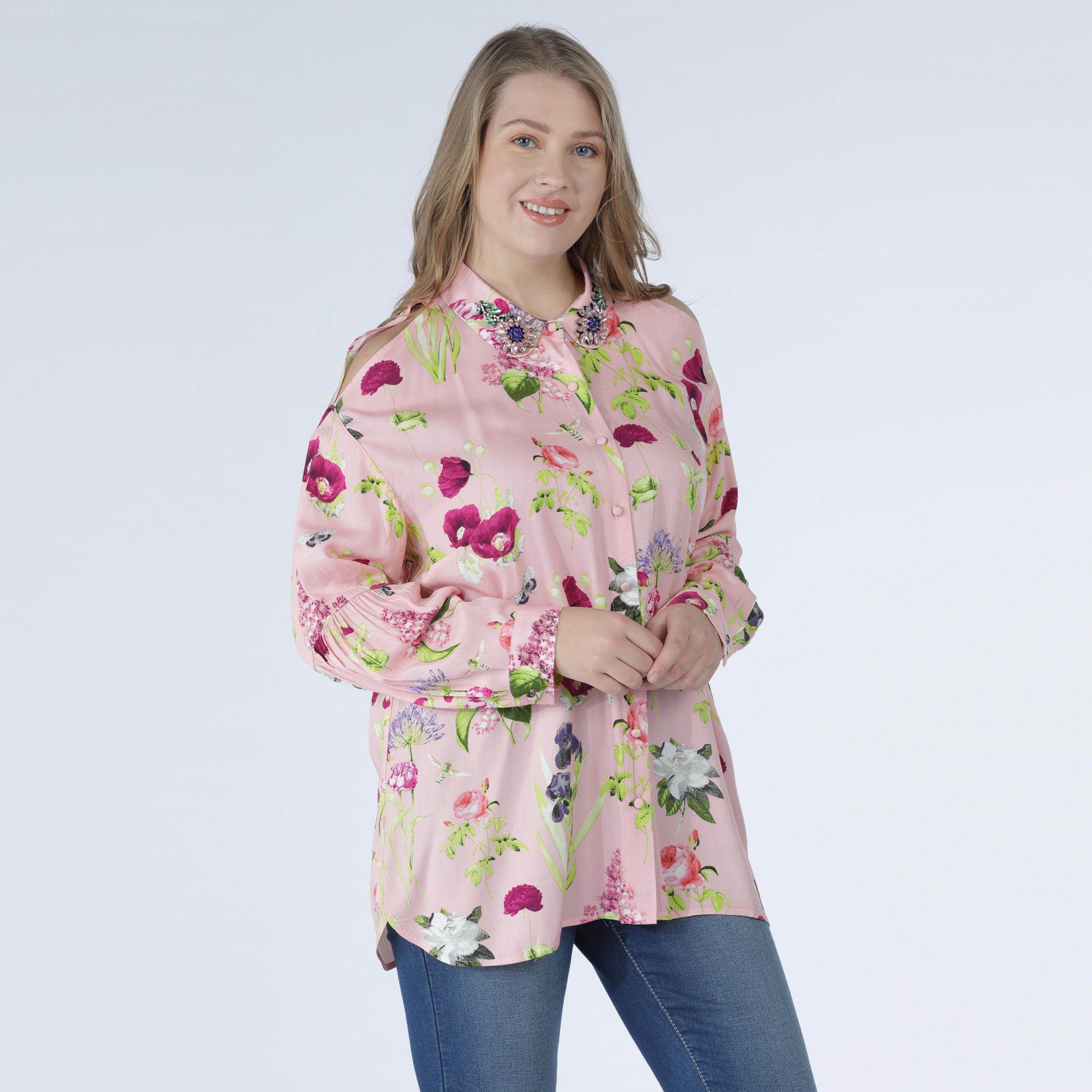 Embellished Shirt with Long Sleeves and Complete Placket-women-clothing-shirtsandblouses-blouses-image-1