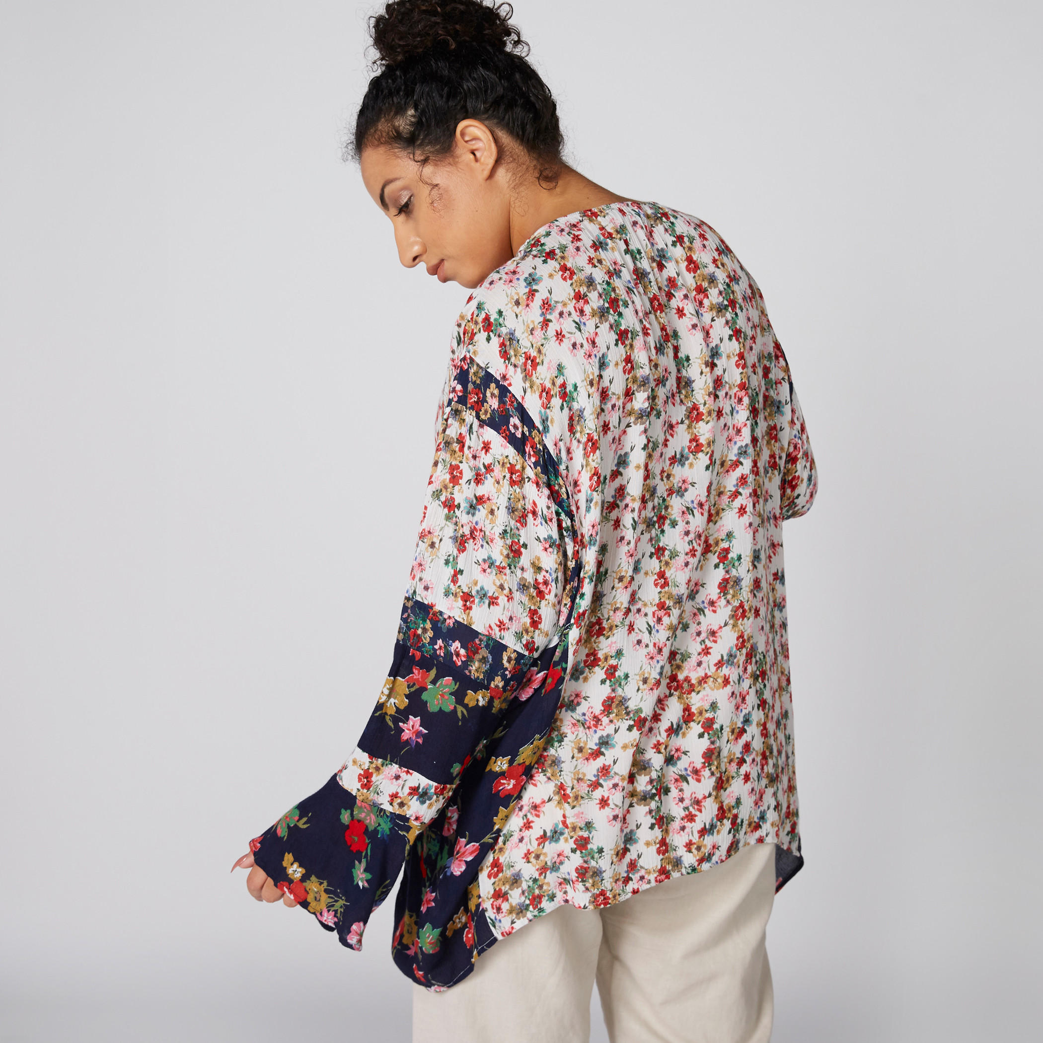 Floral Printed Top with Round Neck and Long Sleeves-women-clothing-shirtsandblouses-blouses-image-2