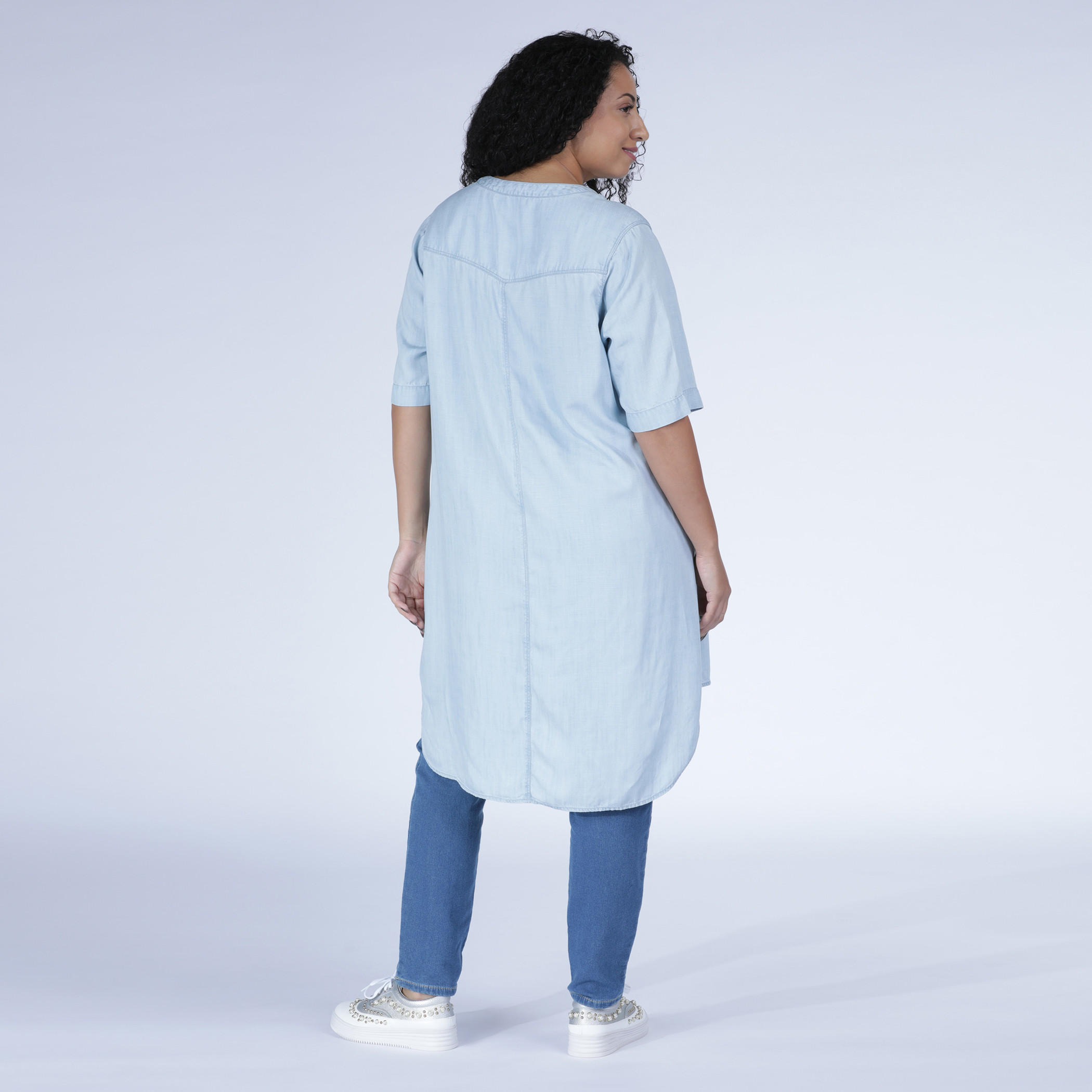 Tunic with Short Sleeves and High Low Hem-women-clothing-shirtsandblouses-blouses-image-6
