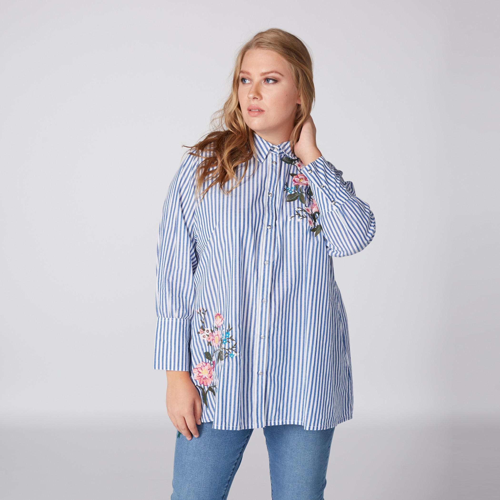 تونيك مقلّم بأكمام طويلة-women-clothing-shirtsandblouses-blouses-image-2