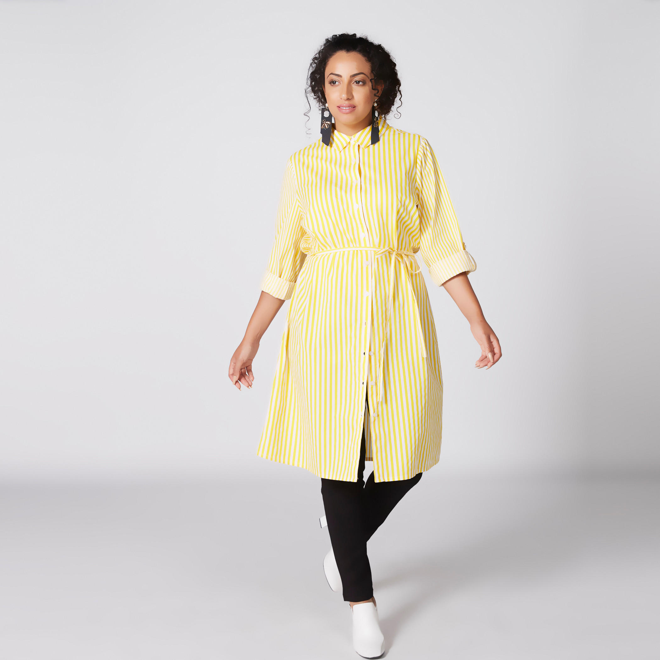 تونيك طويل مقلّم بأكمام طويلة وأزرار-women-clothing-shirtsandblouses-blouses-image-1