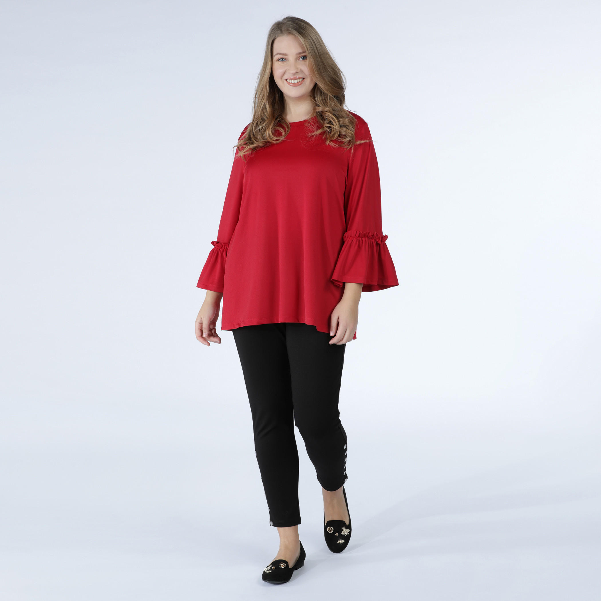 بنطال بونتي طويل بأزرار-women-clothing-bottoms-trousers-image-5