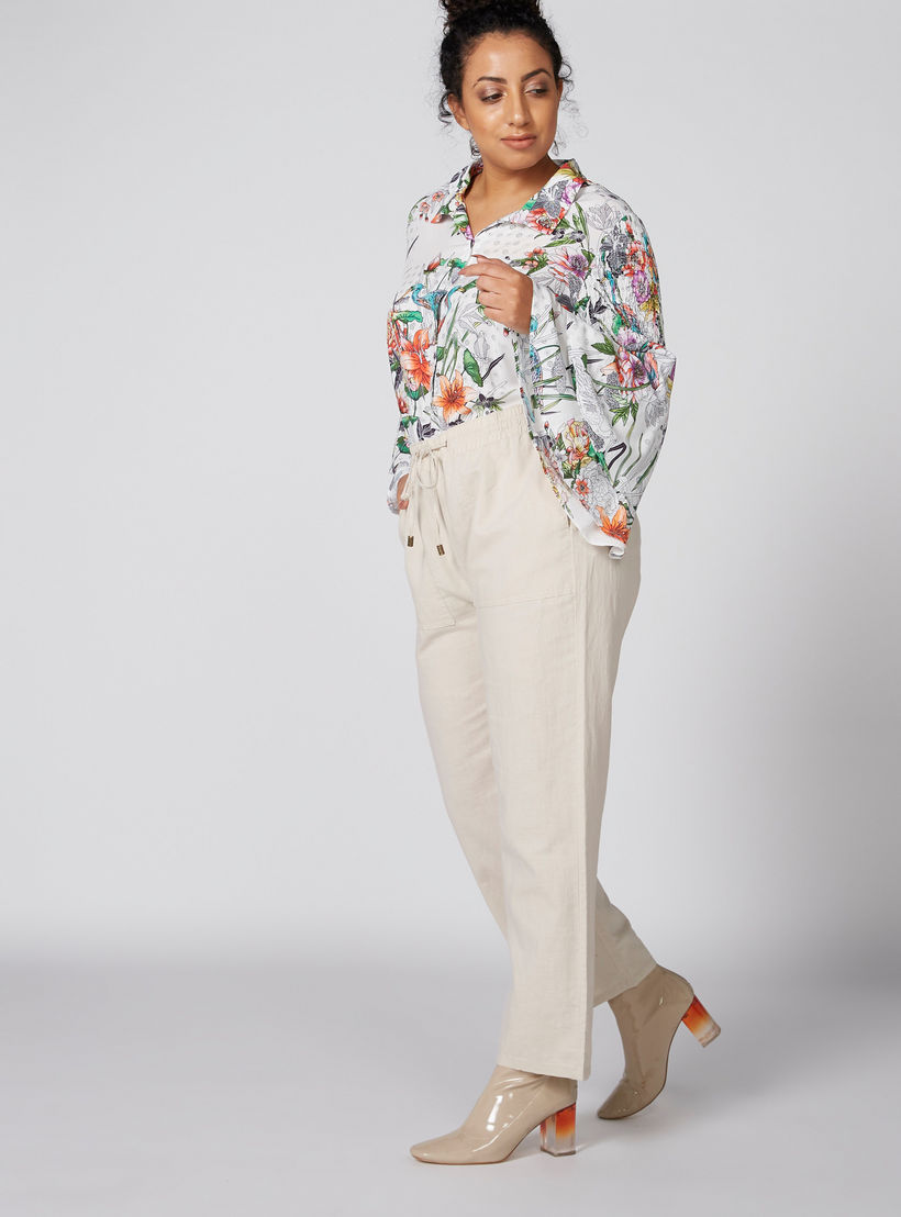 بنطال طويل بخصر مطاطي وجيوب-women-clothing-bottoms-trousers-image-4