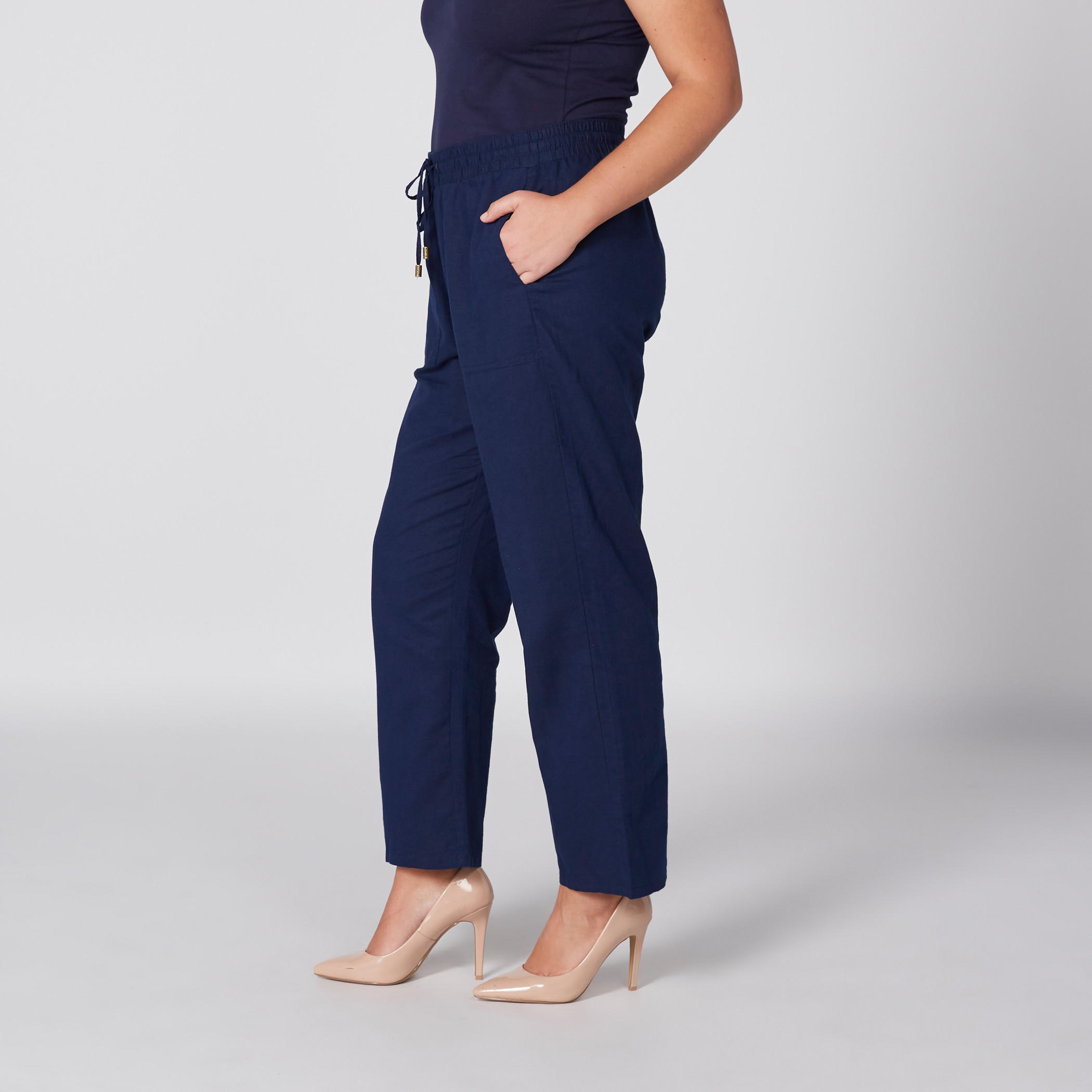 بنطال طويل بخصر مطاطي وجيوب-women-clothing-bottoms-trousers-image-4