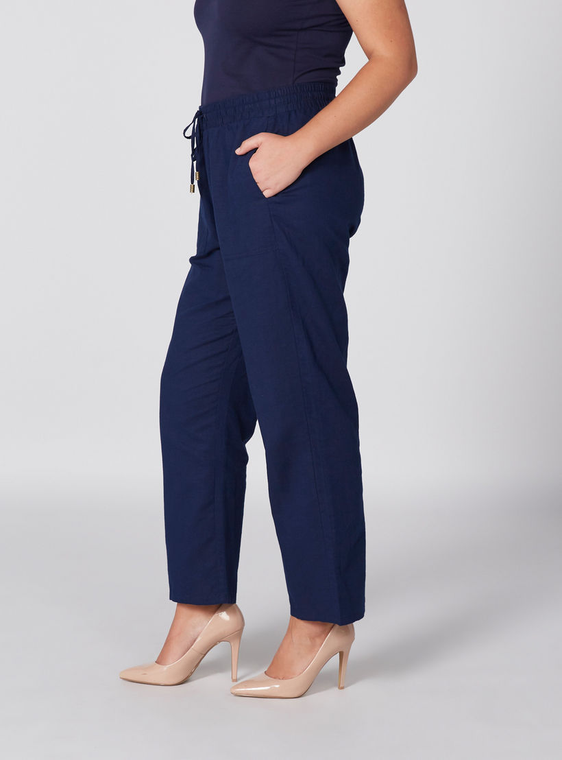 بنطال طويل بخصر مطاطي وجيوب-women-clothing-bottoms-trousers-image-4