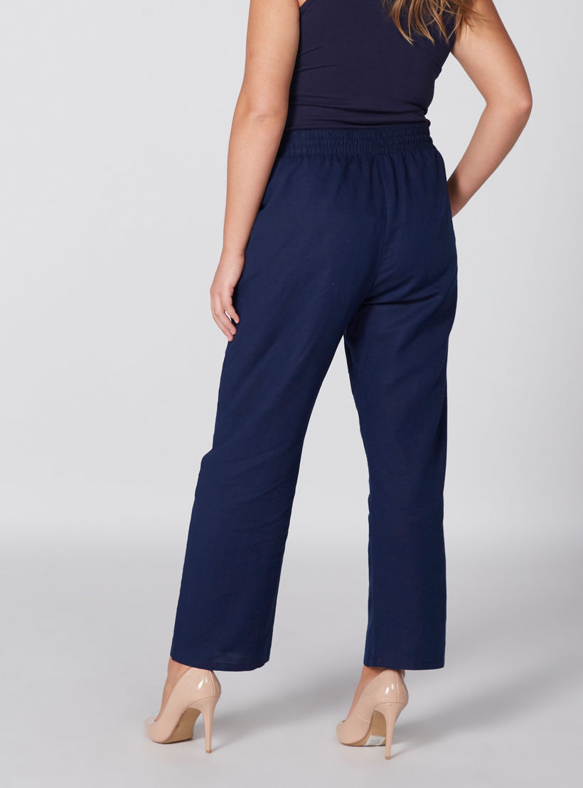 بنطال طويل بخصر مطاطي وجيوب-women-clothing-bottoms-trousers-image-5