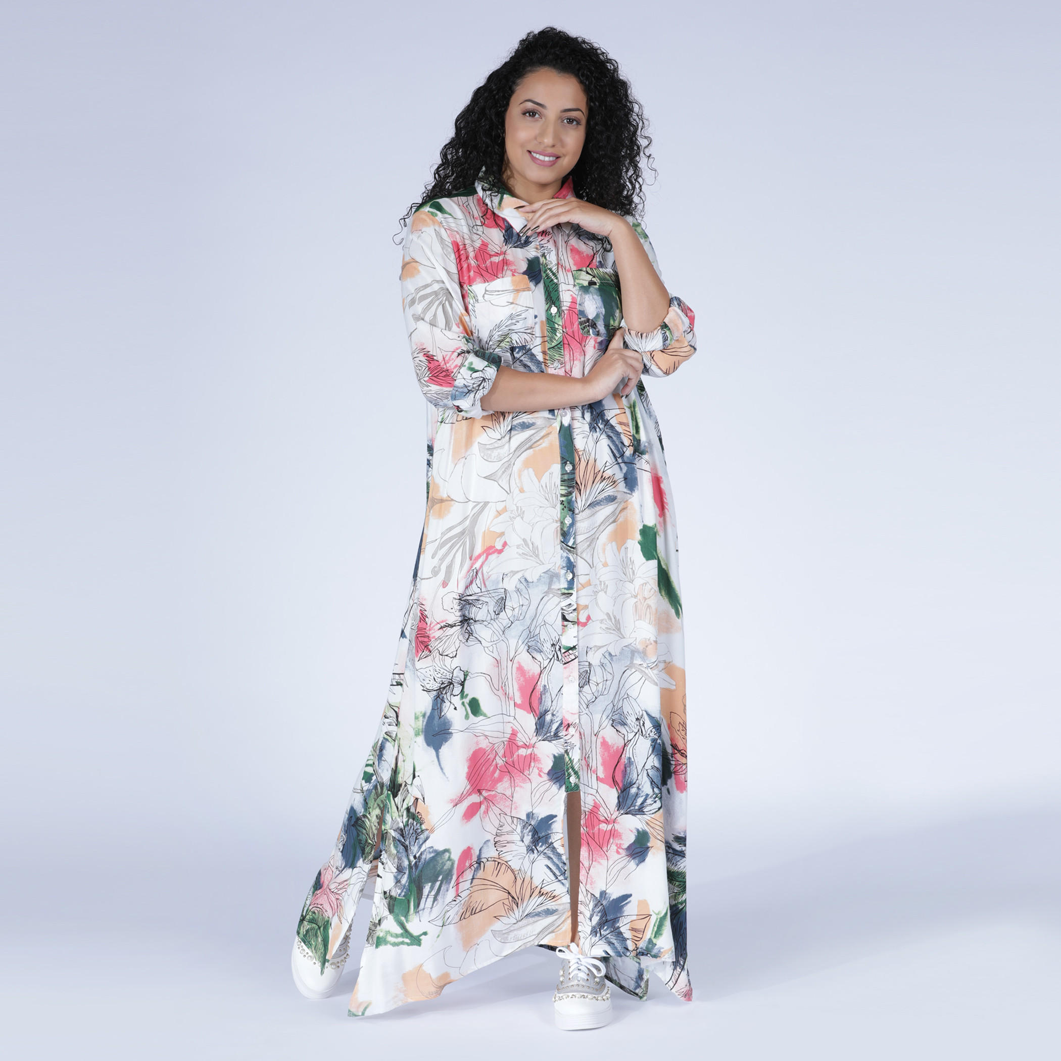 فستان قميص طويل بطبعات وأكمام طويلة-women-clothing-dresses-image-1