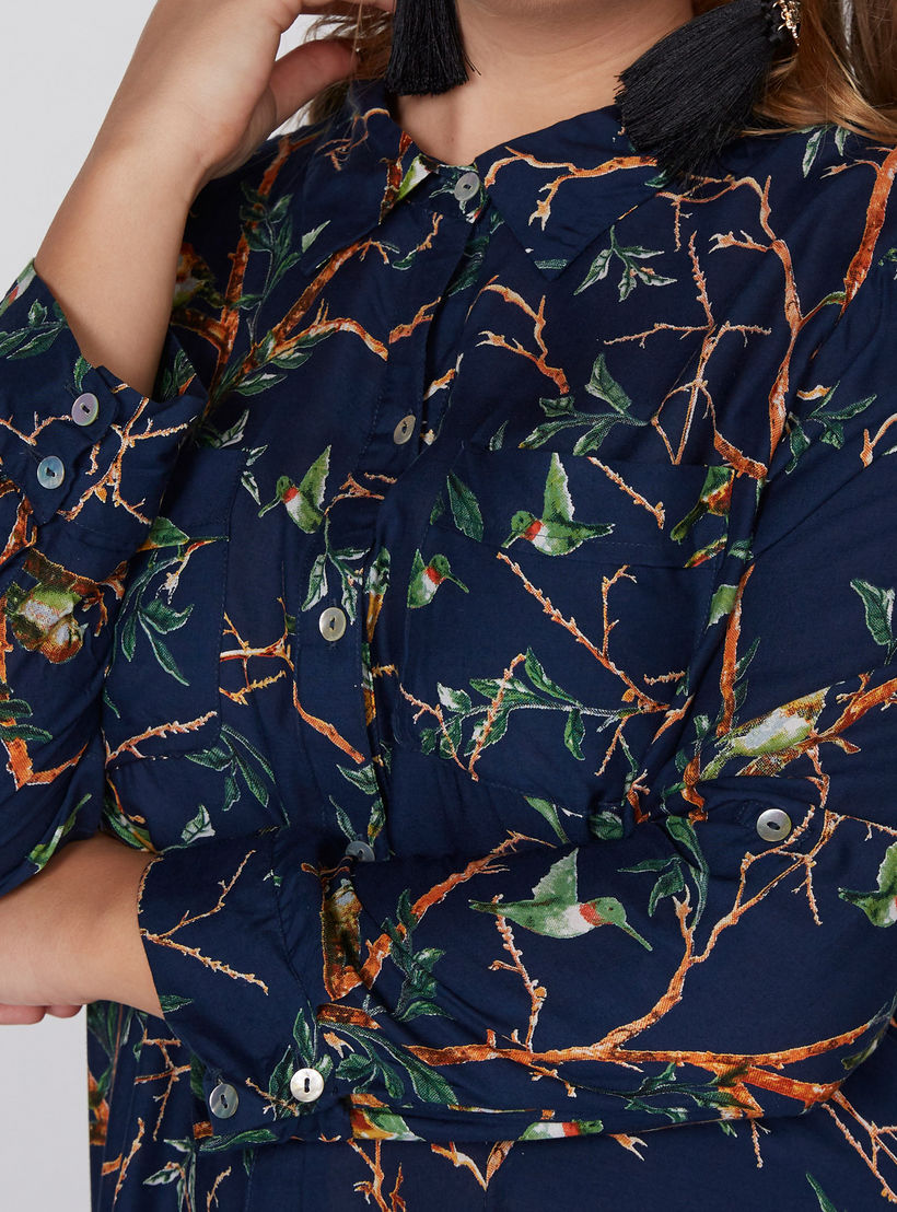 فستان قميص طويل بوصلة أزرار كاملة-women-clothing-dresses-image-3