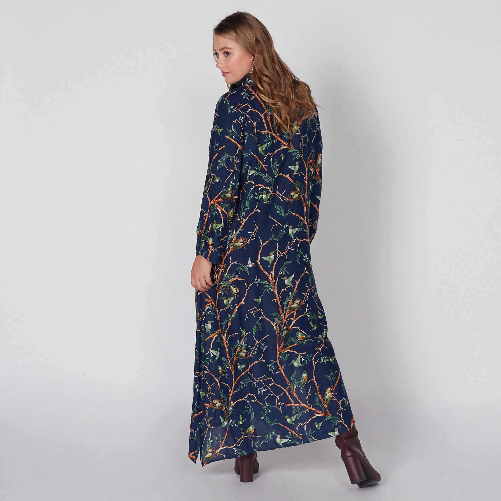 فستان قميص طويل بوصلة أزرار كاملة-women-clothing-dresses-image-1
