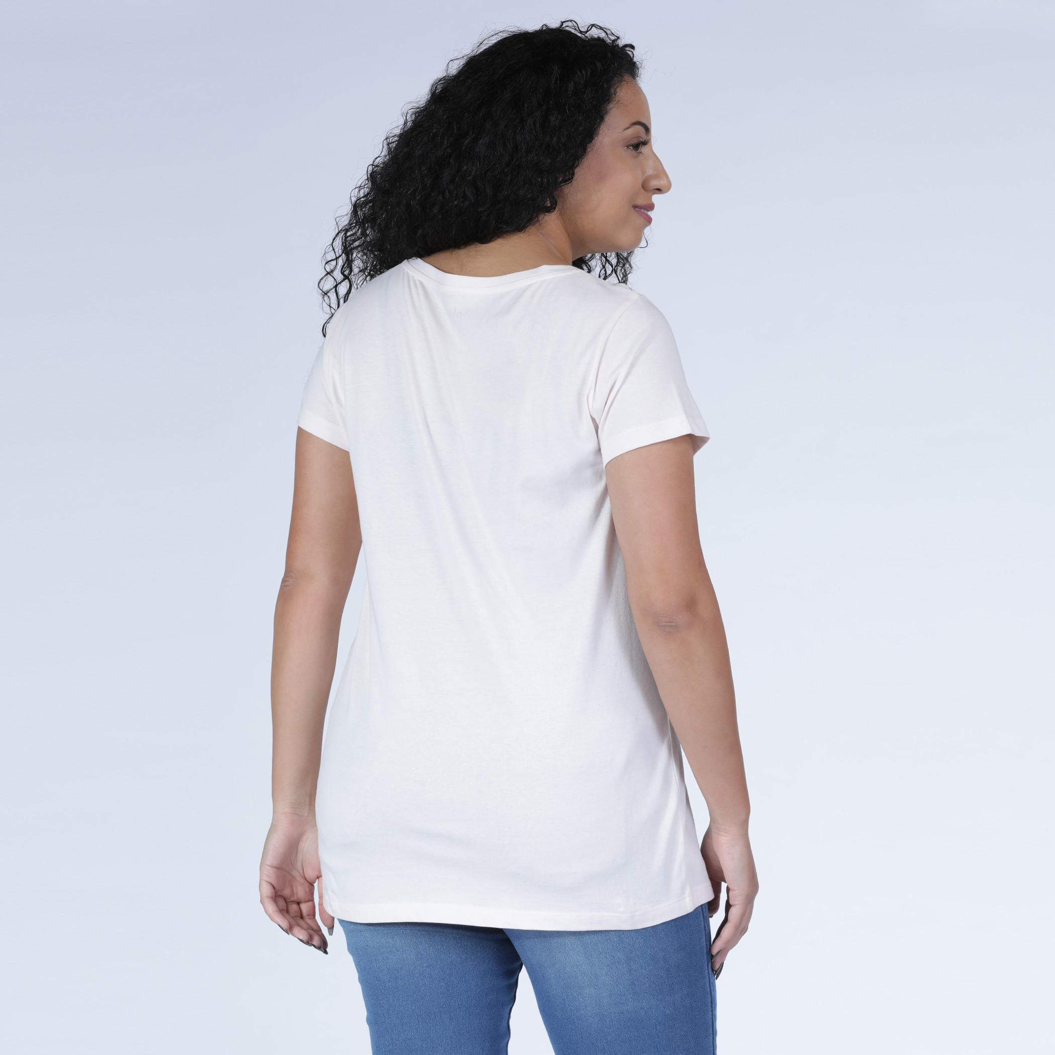 تيشيرت بياقة مستديرة وأكمام قصيرة مع طبعات-women-clothing-tshirts-image-2