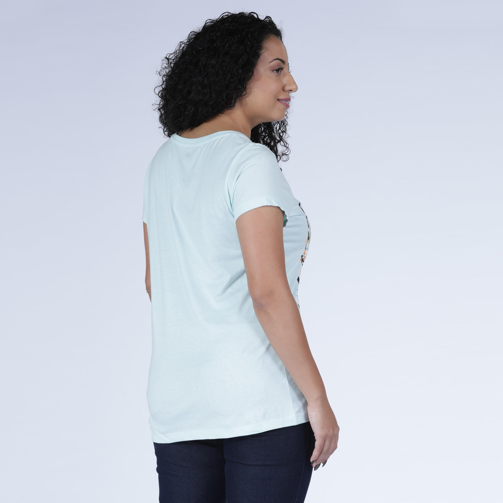 Printed T-Shirt with Round Neck and Short Sleeves-women-clothing-tshirts-image-2