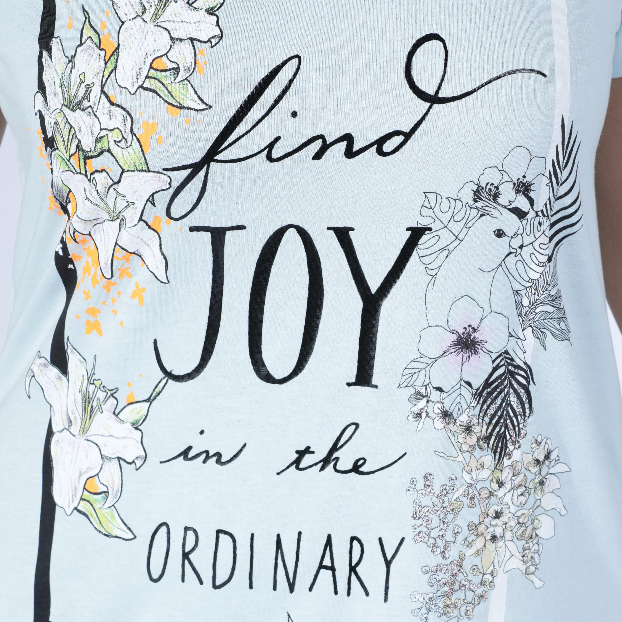 Printed T-Shirt with Round Neck and Short Sleeves-women-clothing-tshirts-image-4