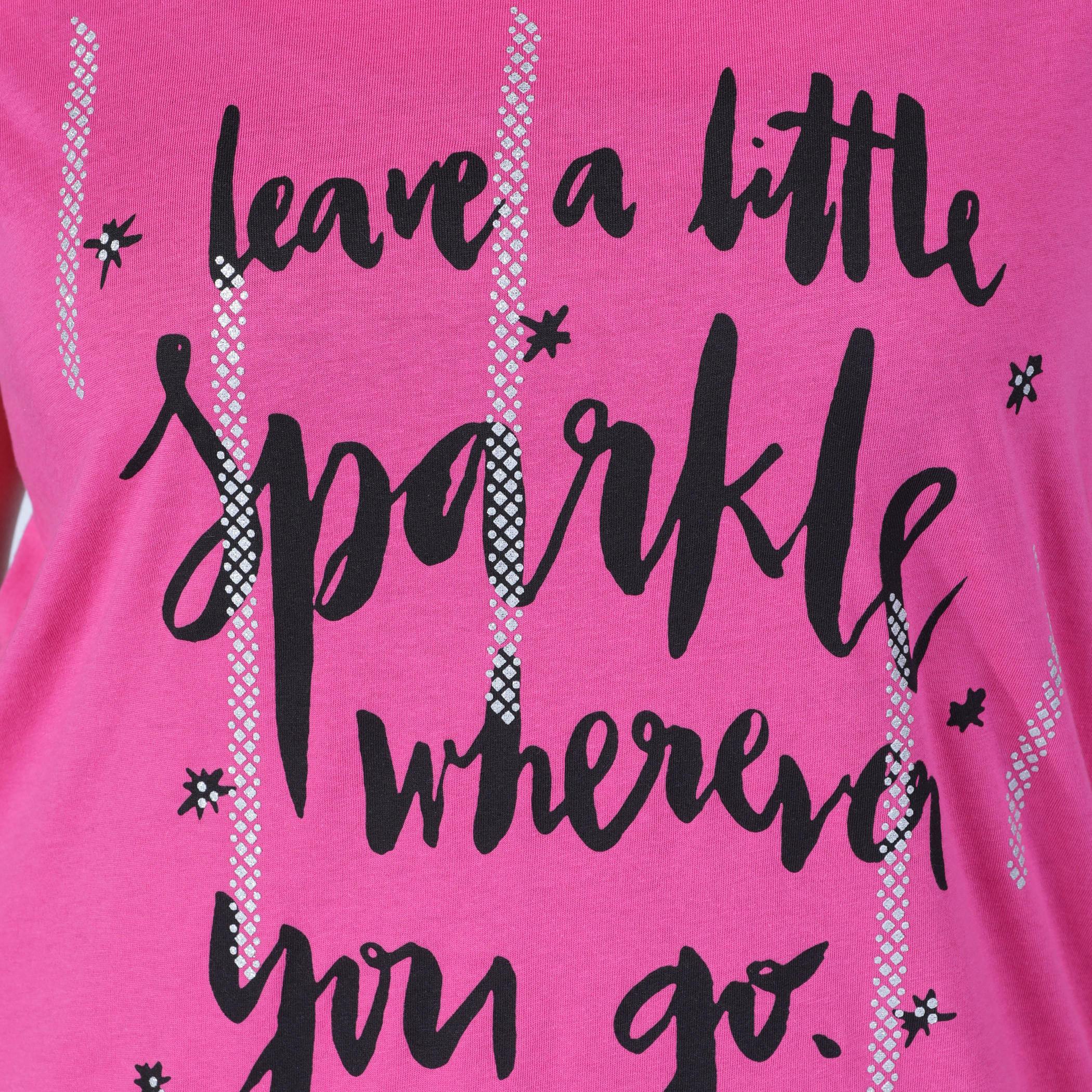 Printed T-Shirt with Round Neck and Short Sleeves-women-clothing-tshirts-image-4