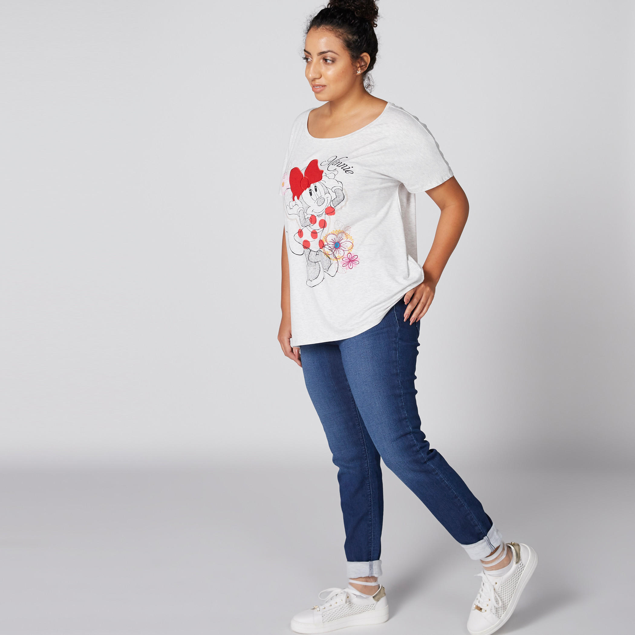 بنطال جيجينز طويل بقصة ضيقة وخصر مطاطي وجيوب-women-clothing-bottoms-leggings-image-1