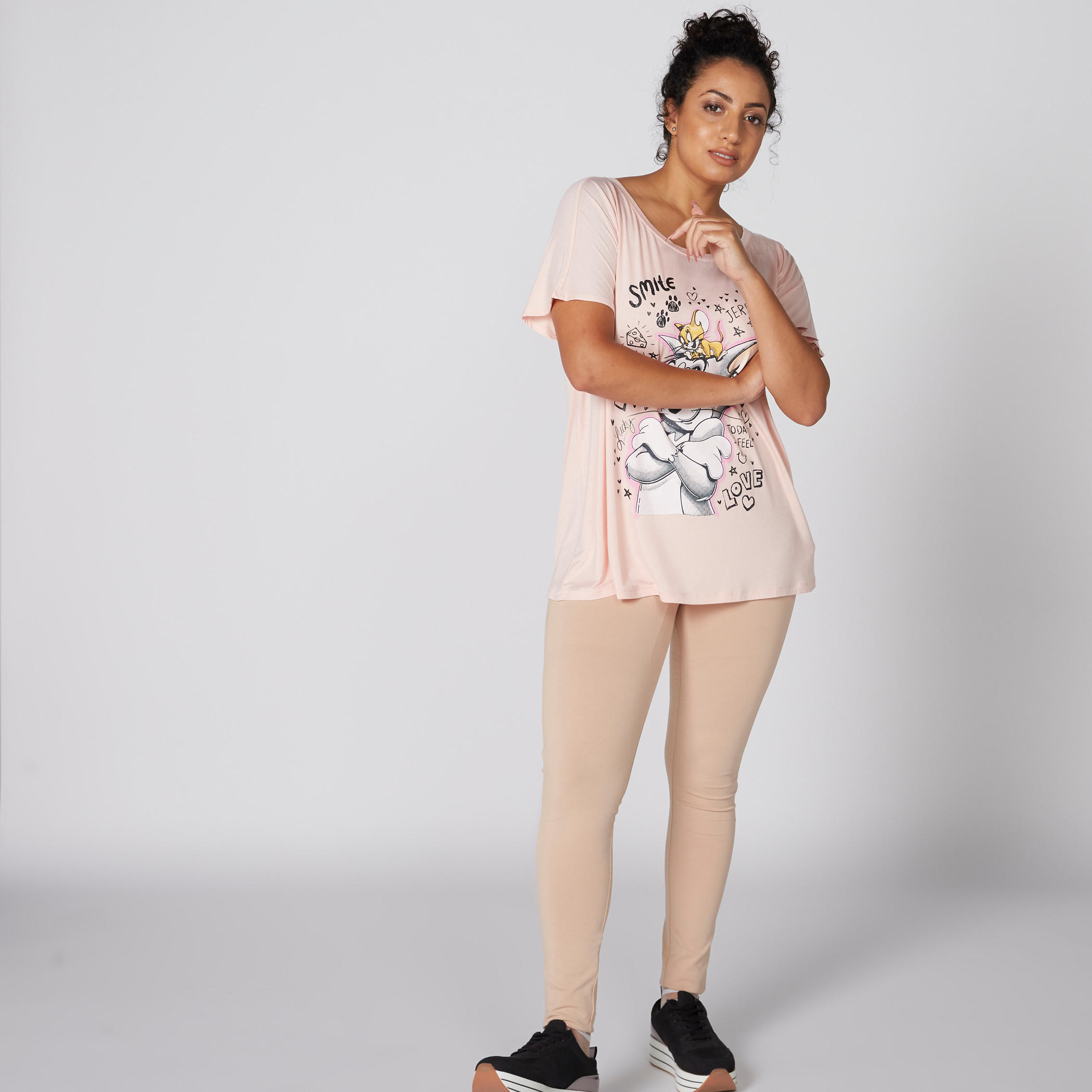 بنطال ليقنز طويل بخصر مطّاطي-women-clothing-bottoms-leggings-image-1