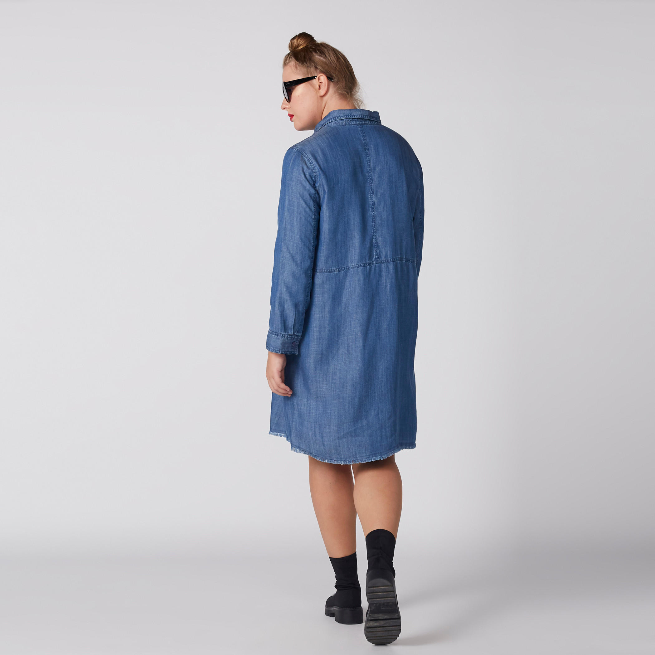 فستان قميص دينم بأكمام طويلة-women-clothing-dresses-image-4
