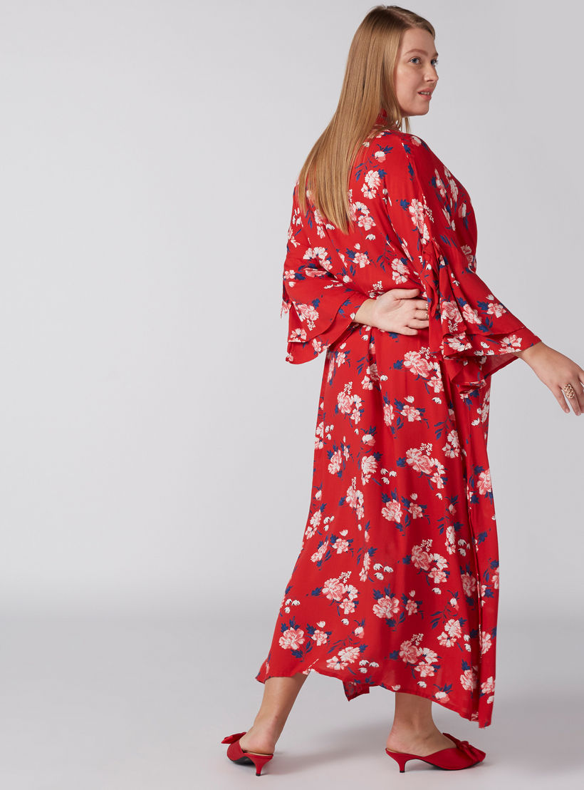 فستان قميص بطبعات زهرية وأكمام واسعة-women-clothing-dresses-image-4