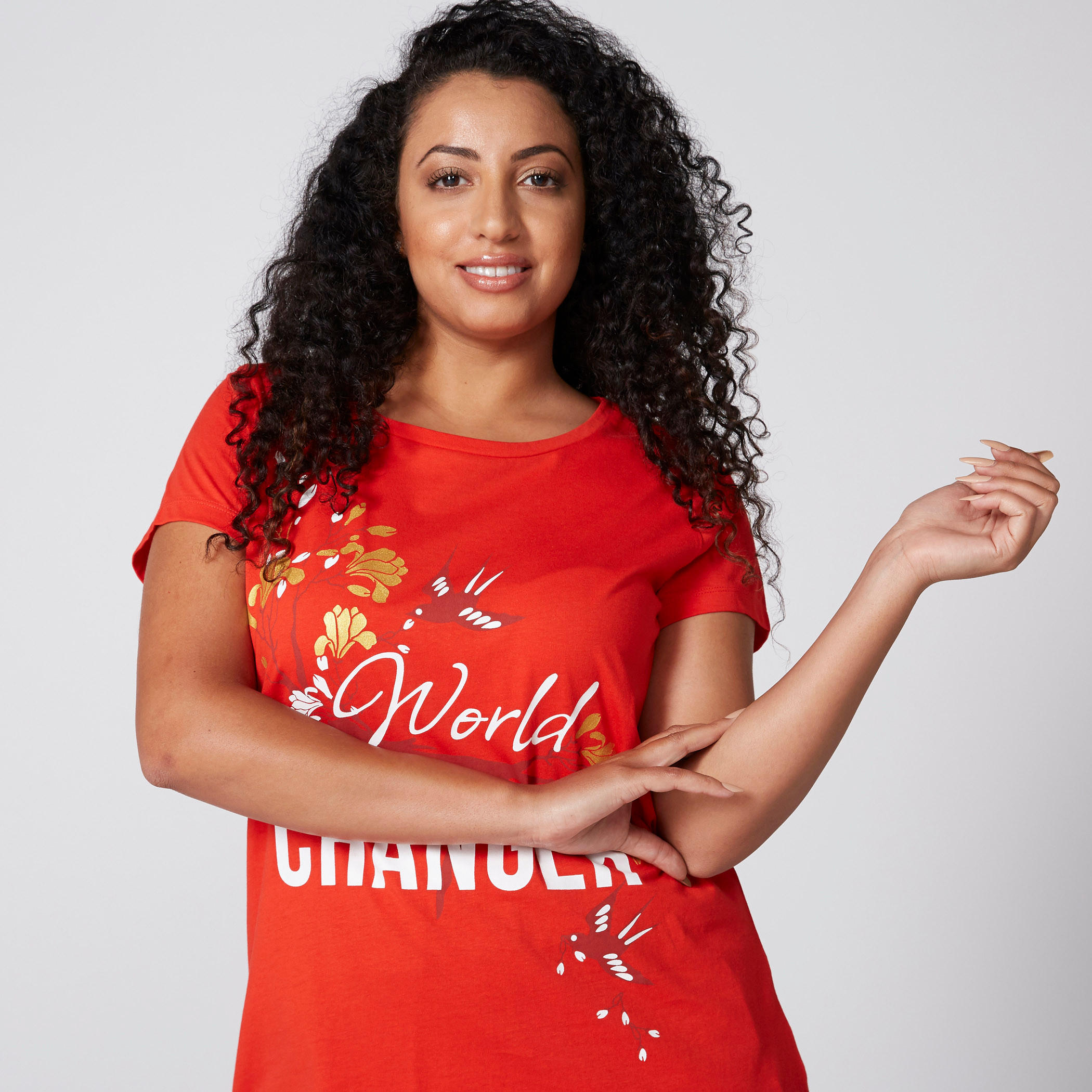 تيشيرت بياقة مستديرة وأكمام قصيرة وطبعات-women-clothing-tshirts-image-3
