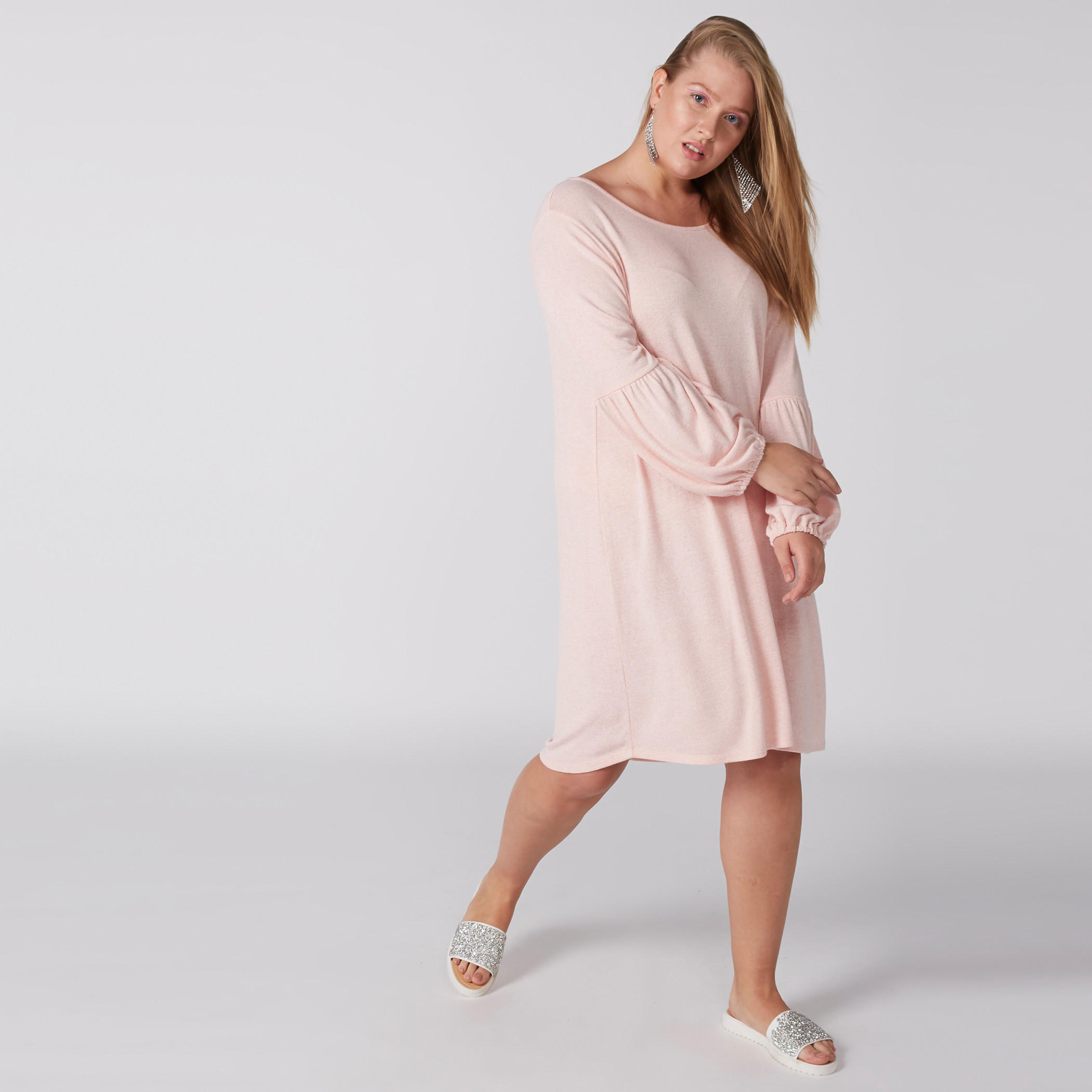 فستان ميدي بياقة عميقة وأكمام طويلة-women-clothing-dresses-image-3