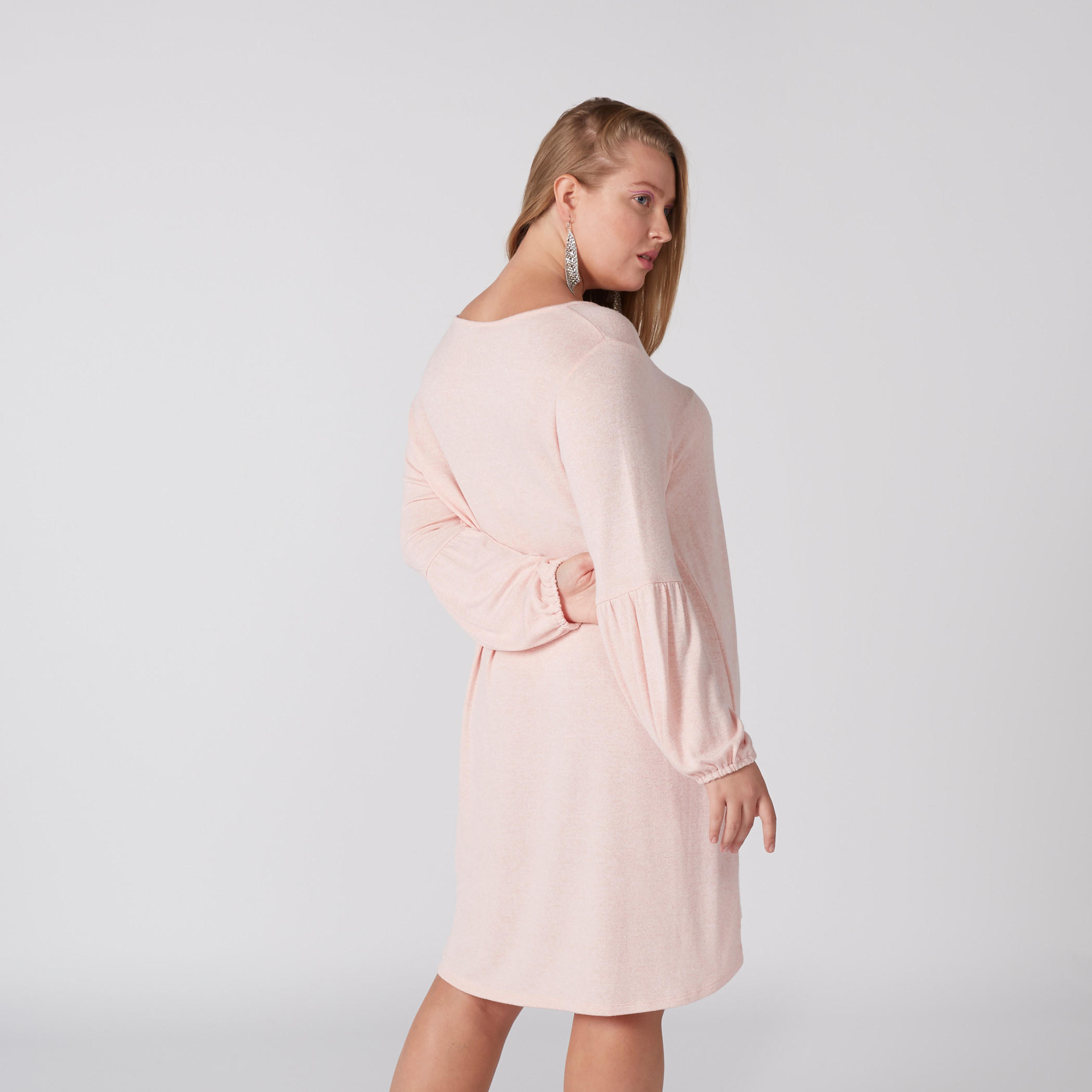 فستان ميدي بياقة عميقة وأكمام طويلة-women-clothing-dresses-image-4