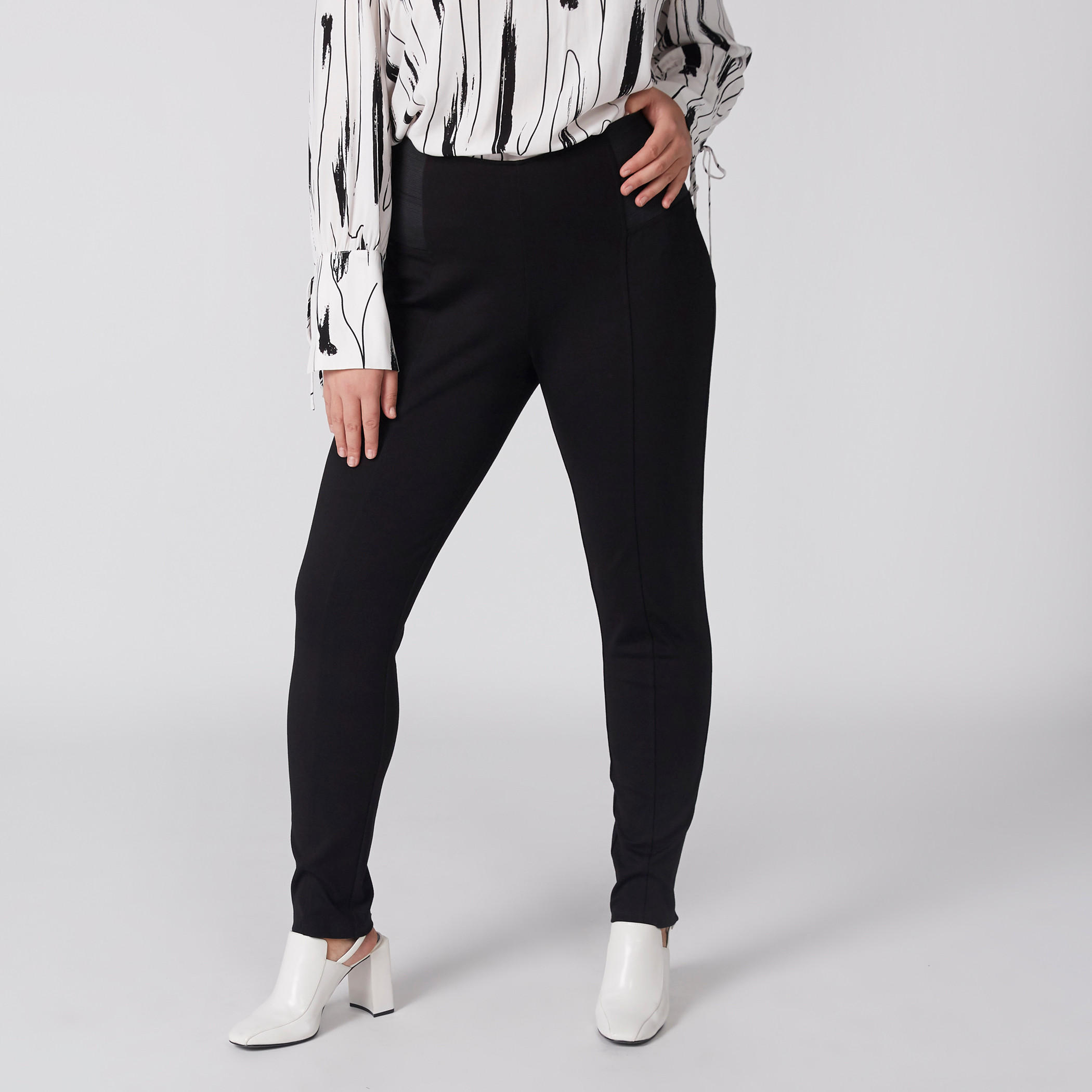 Full Length Pants with Elasticised Waistband-women-clothing-bottoms-leggings-image-3