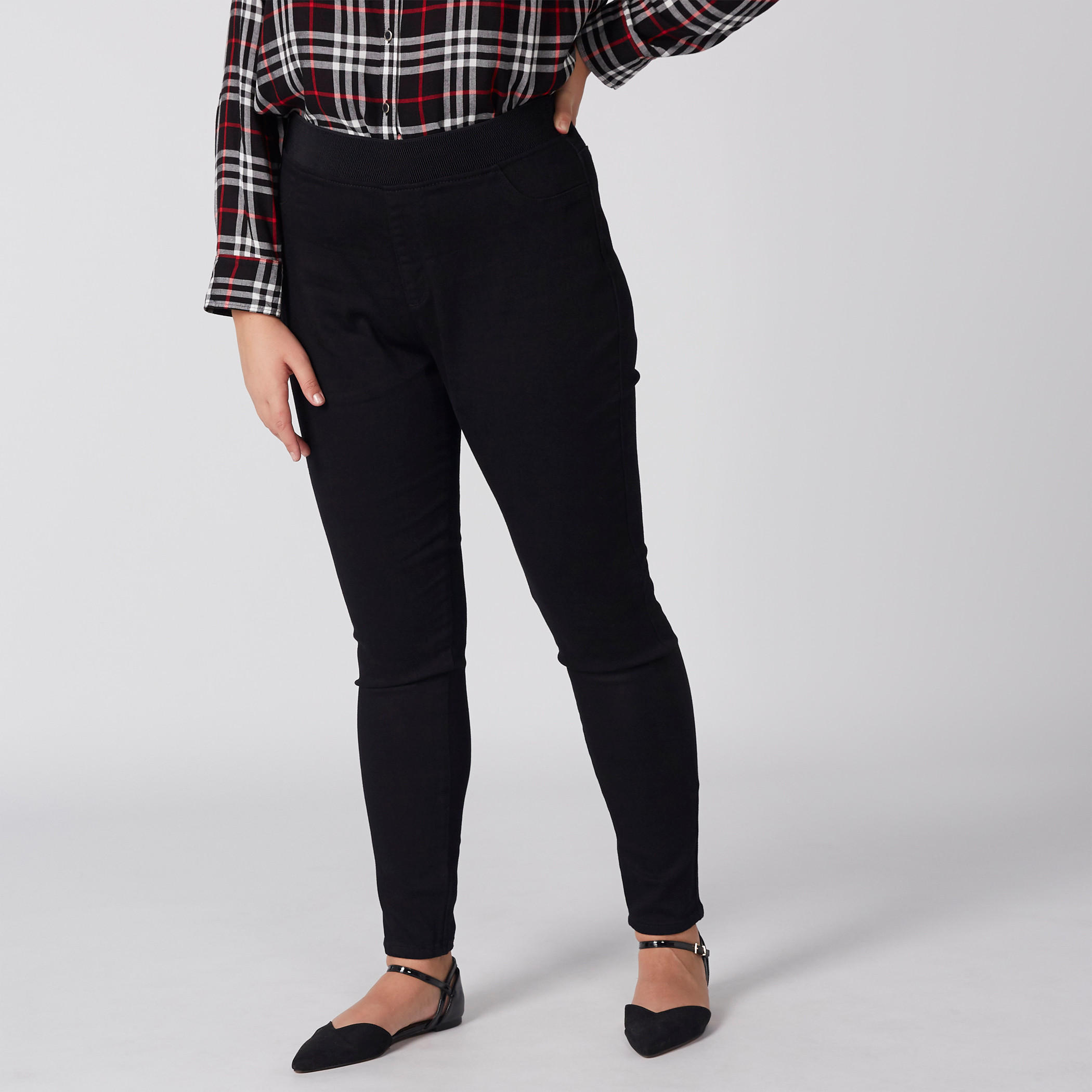 Full Length Jeggings with Pocket Detail and Elasticised Waistband-women-clothing-bottoms-leggings-image-3