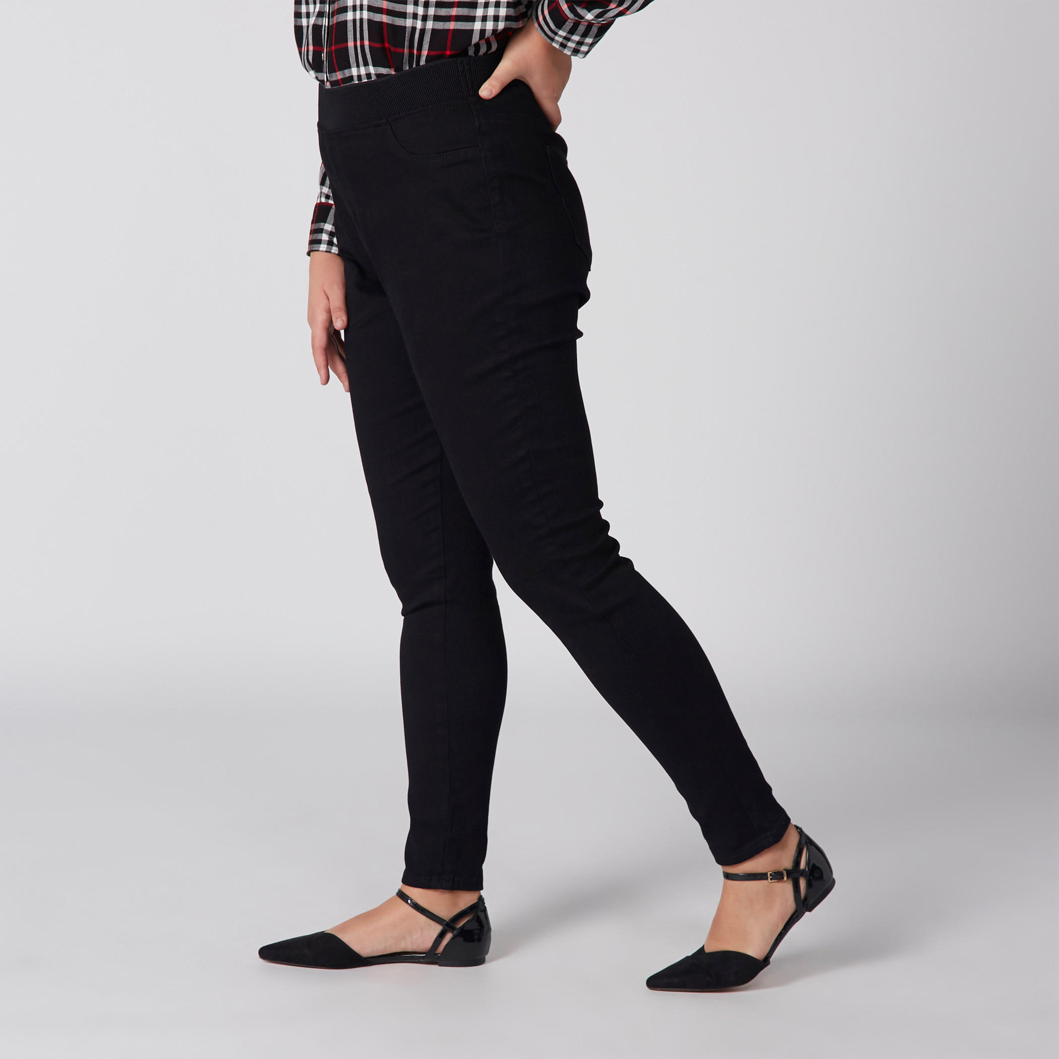 Full Length Jeggings with Pocket Detail and Elasticised Waistband-women-clothing-bottoms-leggings-image-4