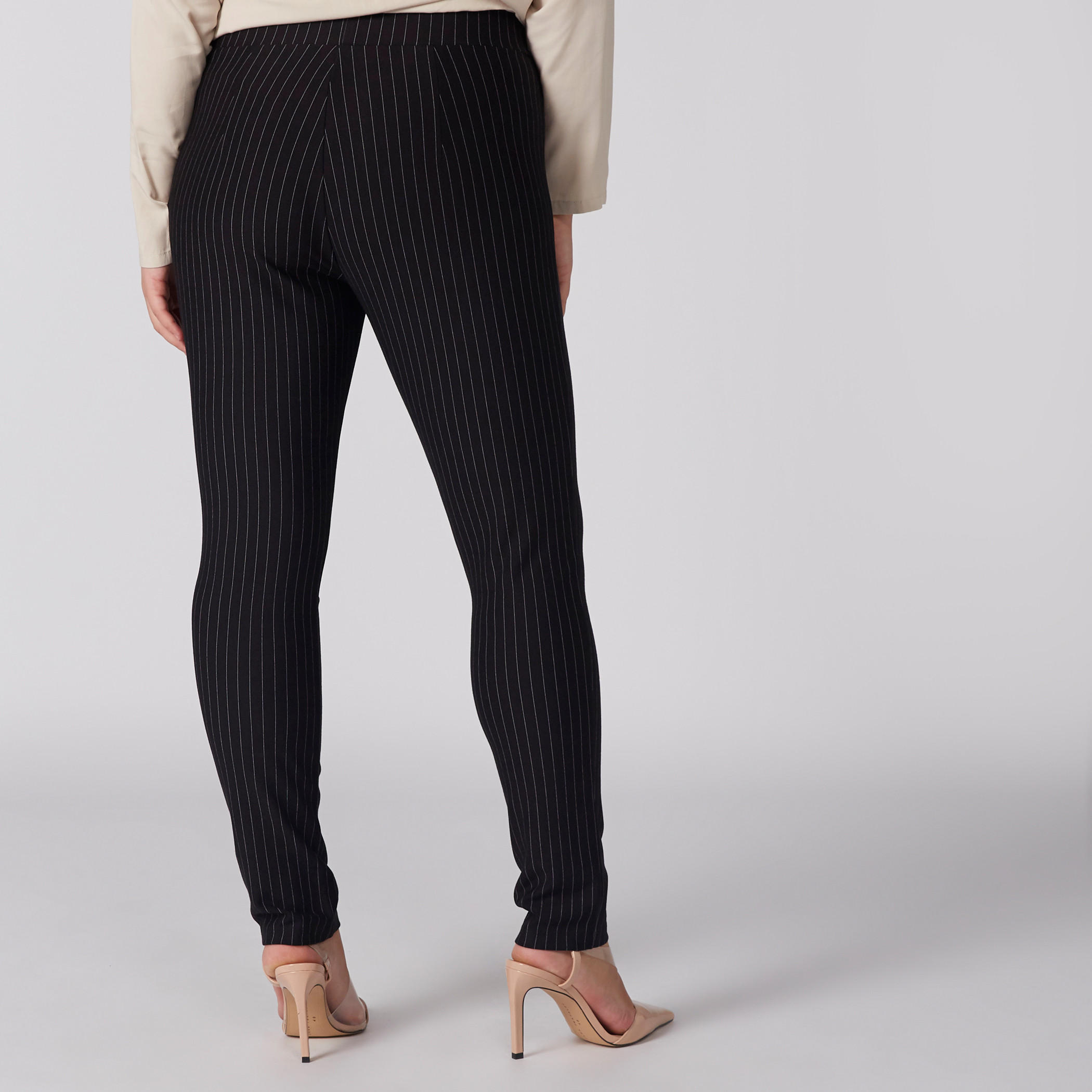 Striped Trousers with Elasticised Waistband-women-clothing-bottoms-leggings-image-4