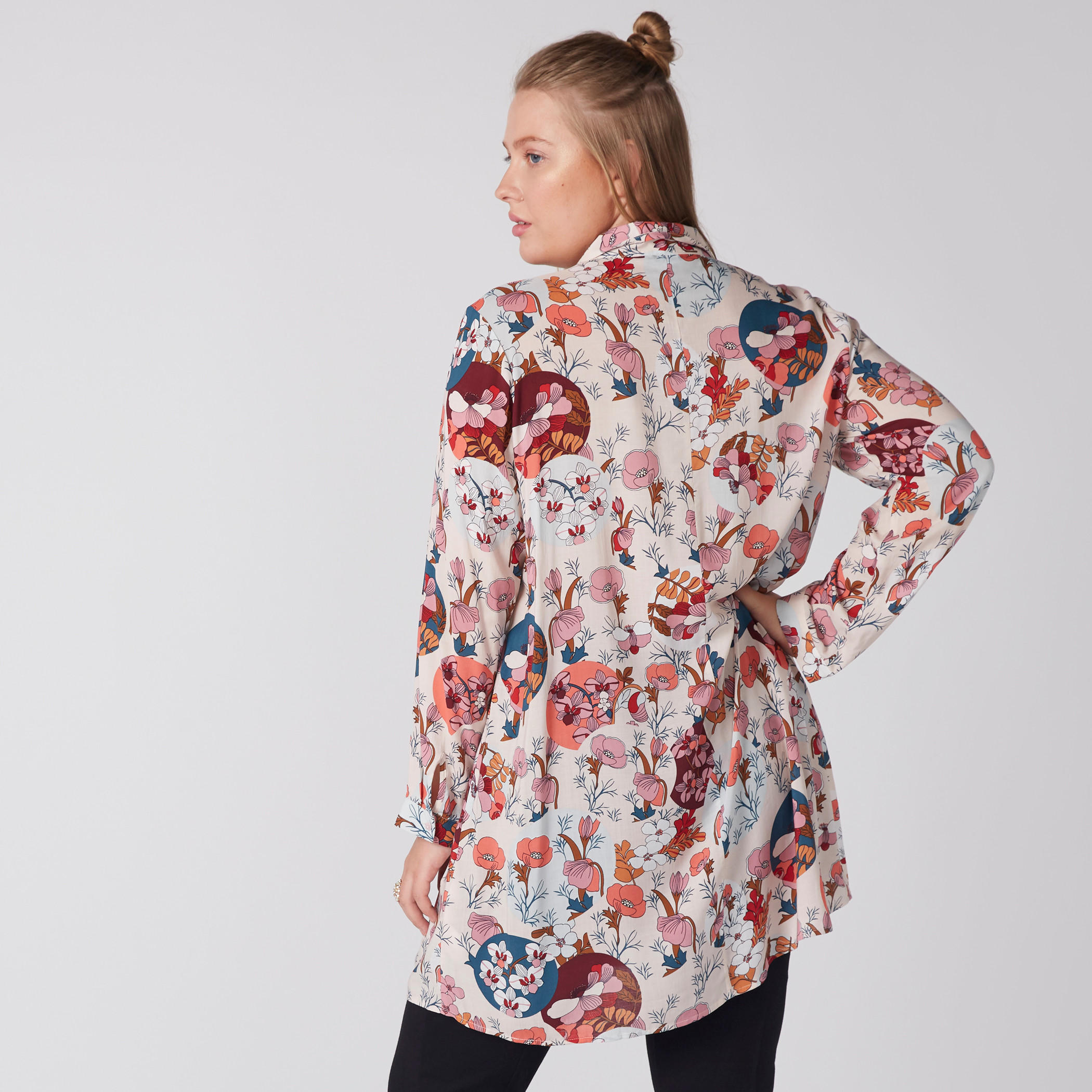 Printed Shirt Tunic with Long Sleeves and Complete Placket-women-clothing-shirtsandblouses-shirts-image-4