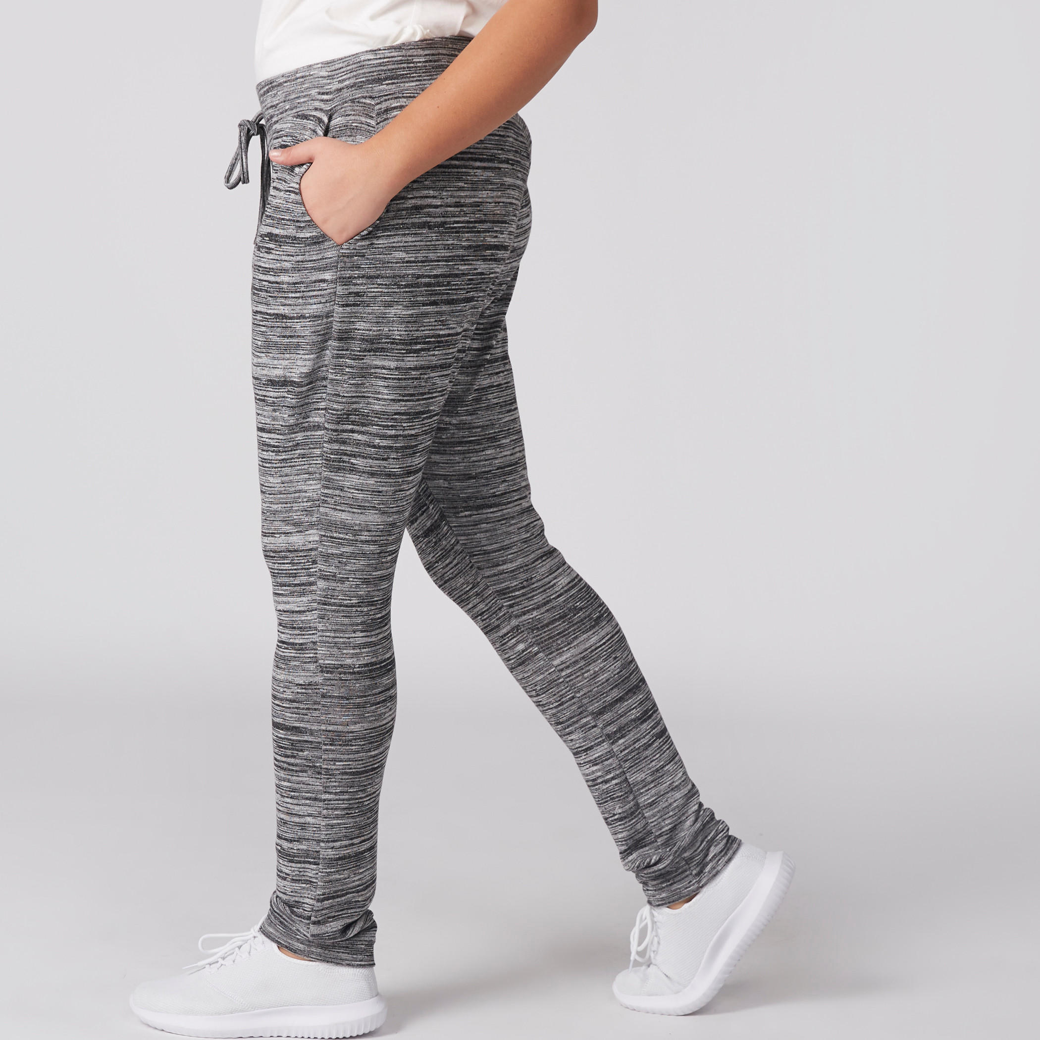 بنطال ميلانج طويل بطبعات وجيوب ورباط-women-clothing-bottoms-joggers-image-3